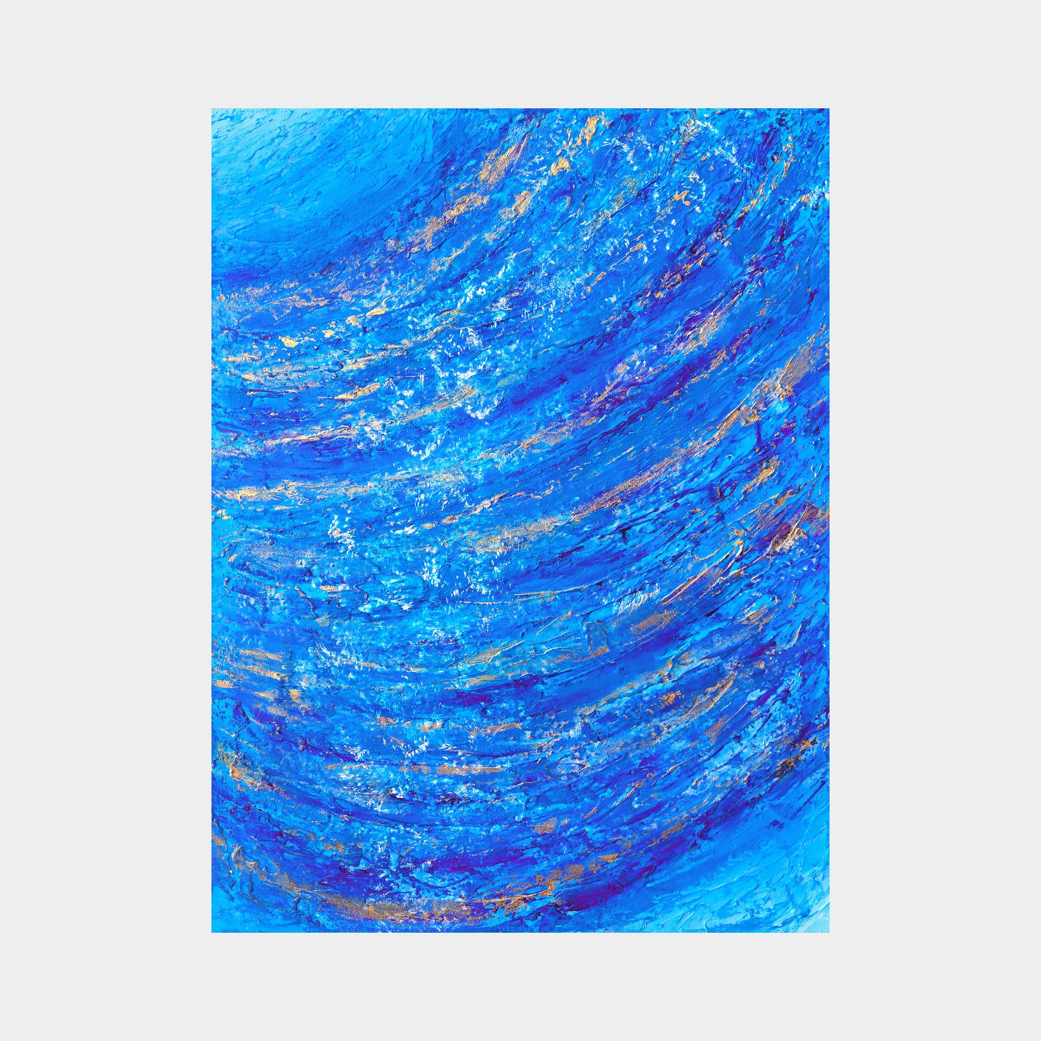 Abstract acrylic painting - "Movement of the Night" - Original Handmade Canvas Painting