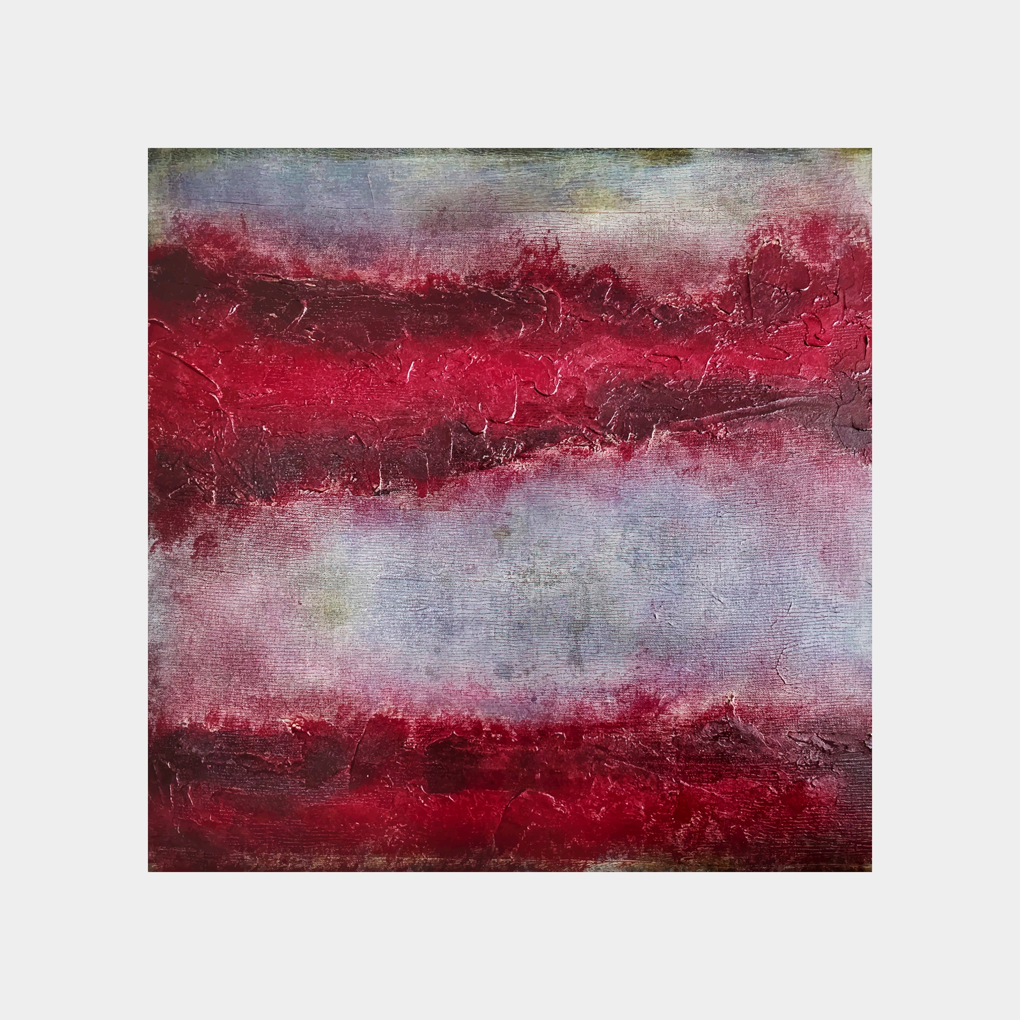 Abstract acrylic painting - "Torn Asunder" - Original Handmade Canvas Painting