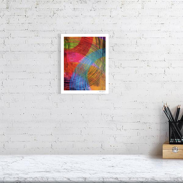 Abstract acrylic painting - Pulse of Color | Abstract Vertical Art Print | Premium Wall Art for Living Room & Office