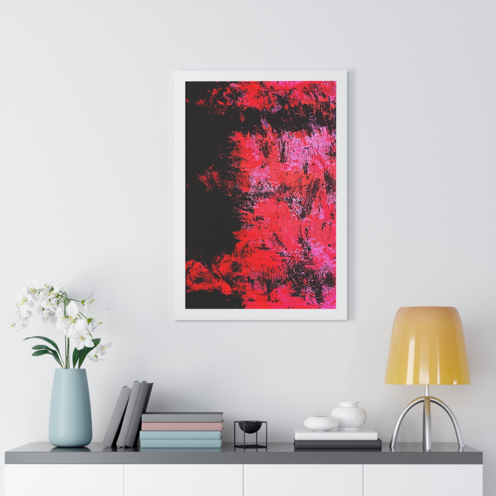 Negative Positive Framed Art Print (Vertical) - Brian P Artwork 