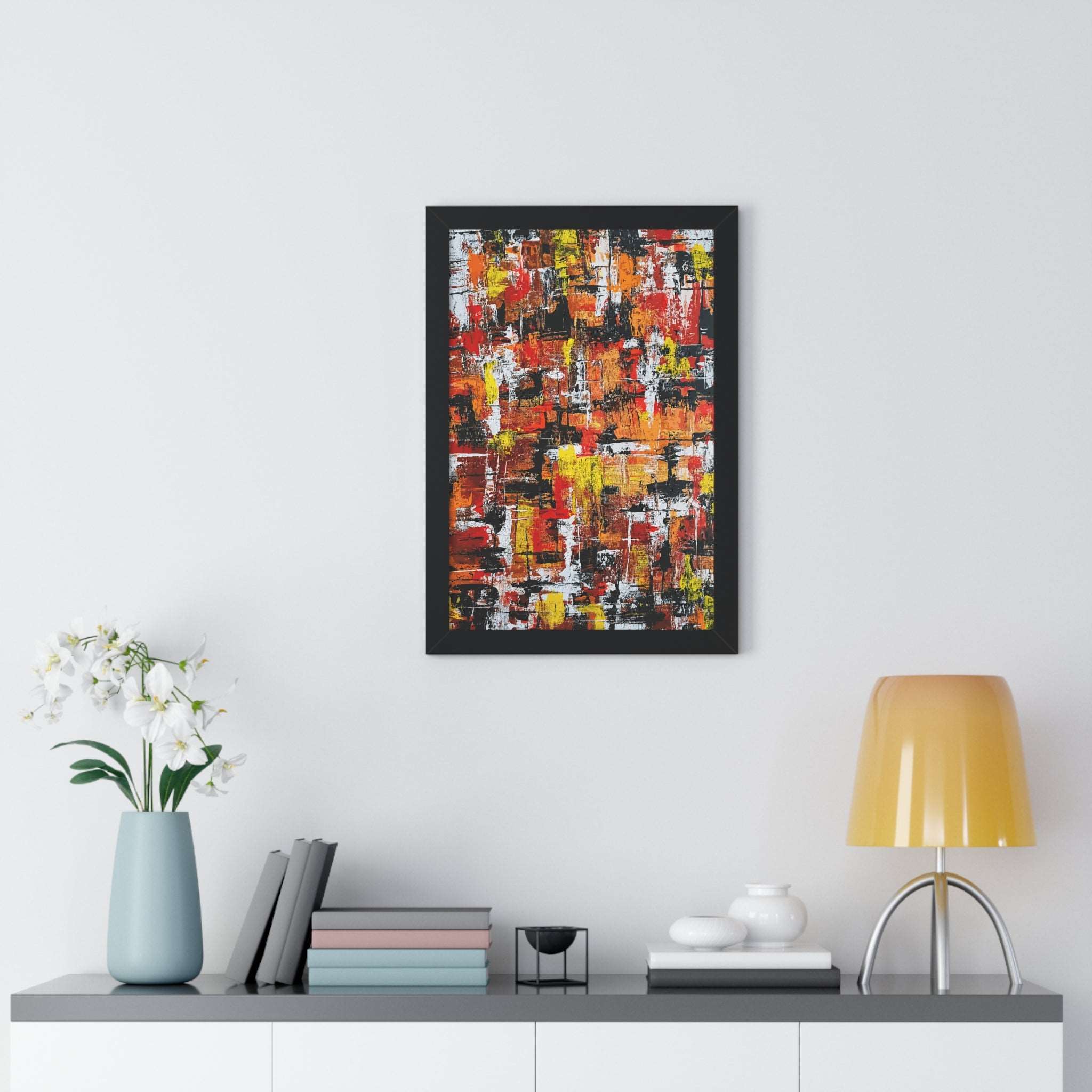 Aligning with Chaos Framed Art Print (Vertical) - Brian P Artwork 