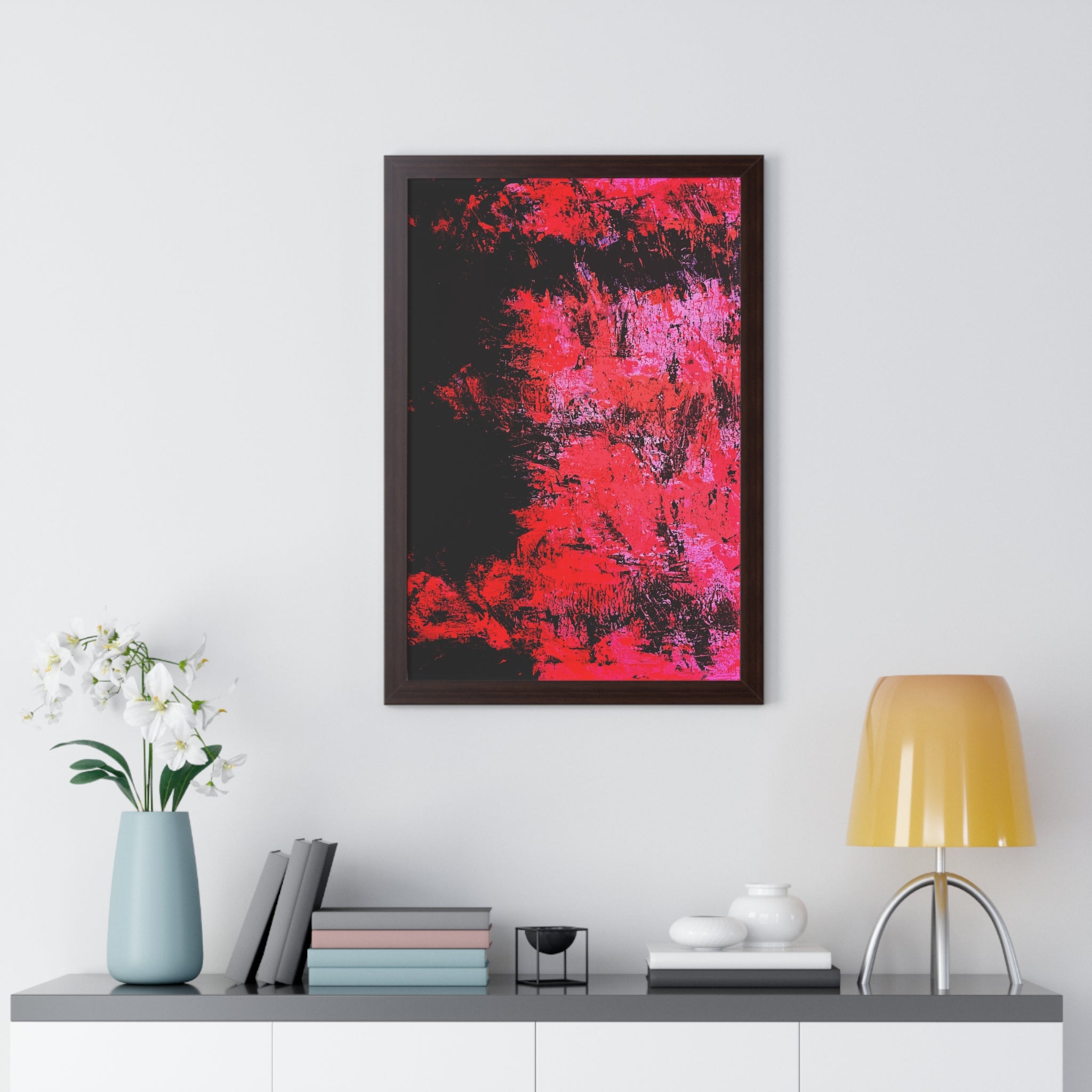 Negative Positive Framed Art Print (Vertical) - Brian P Artwork 