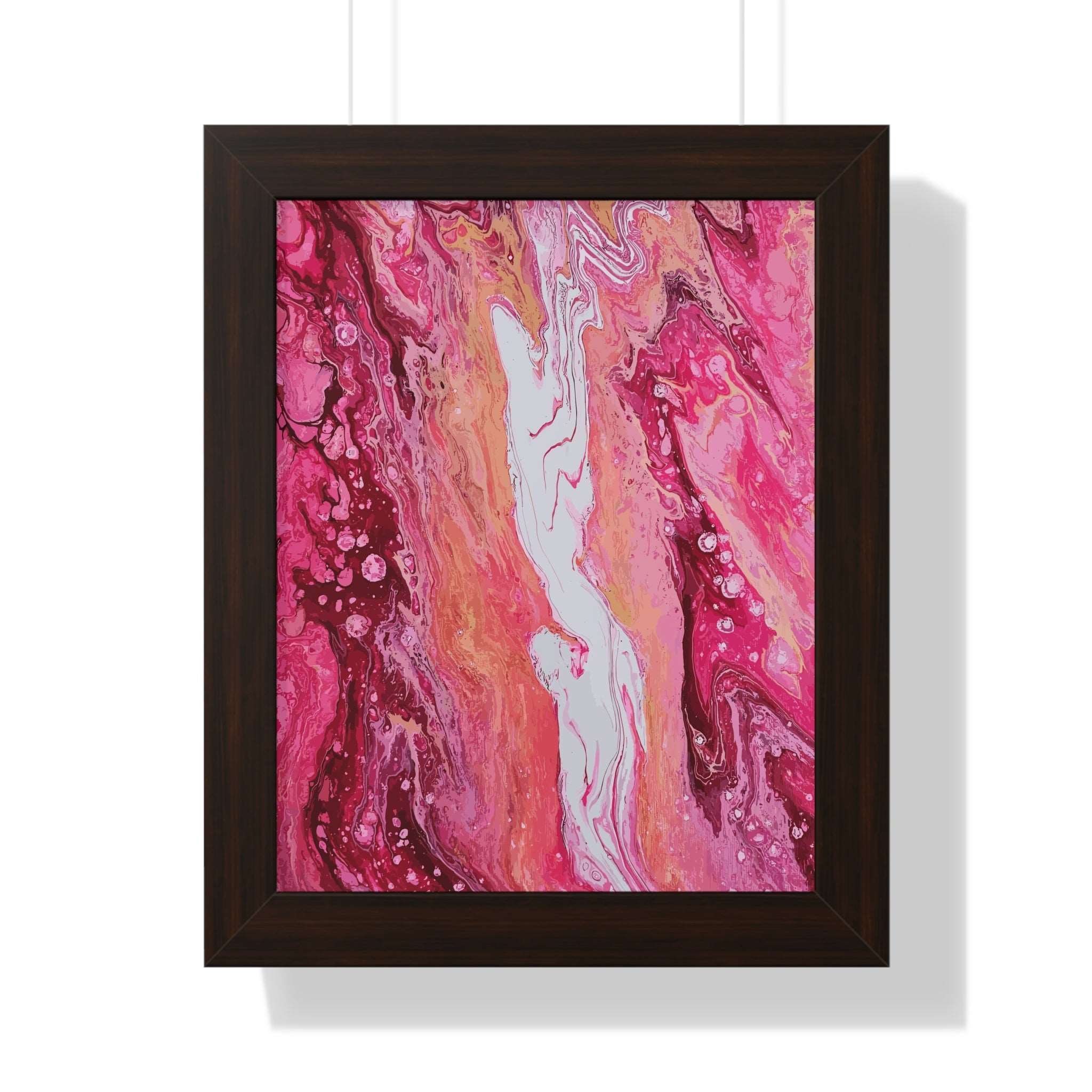 Love Cascading Framed Art Print (Vertical) - Brian P Artwork 