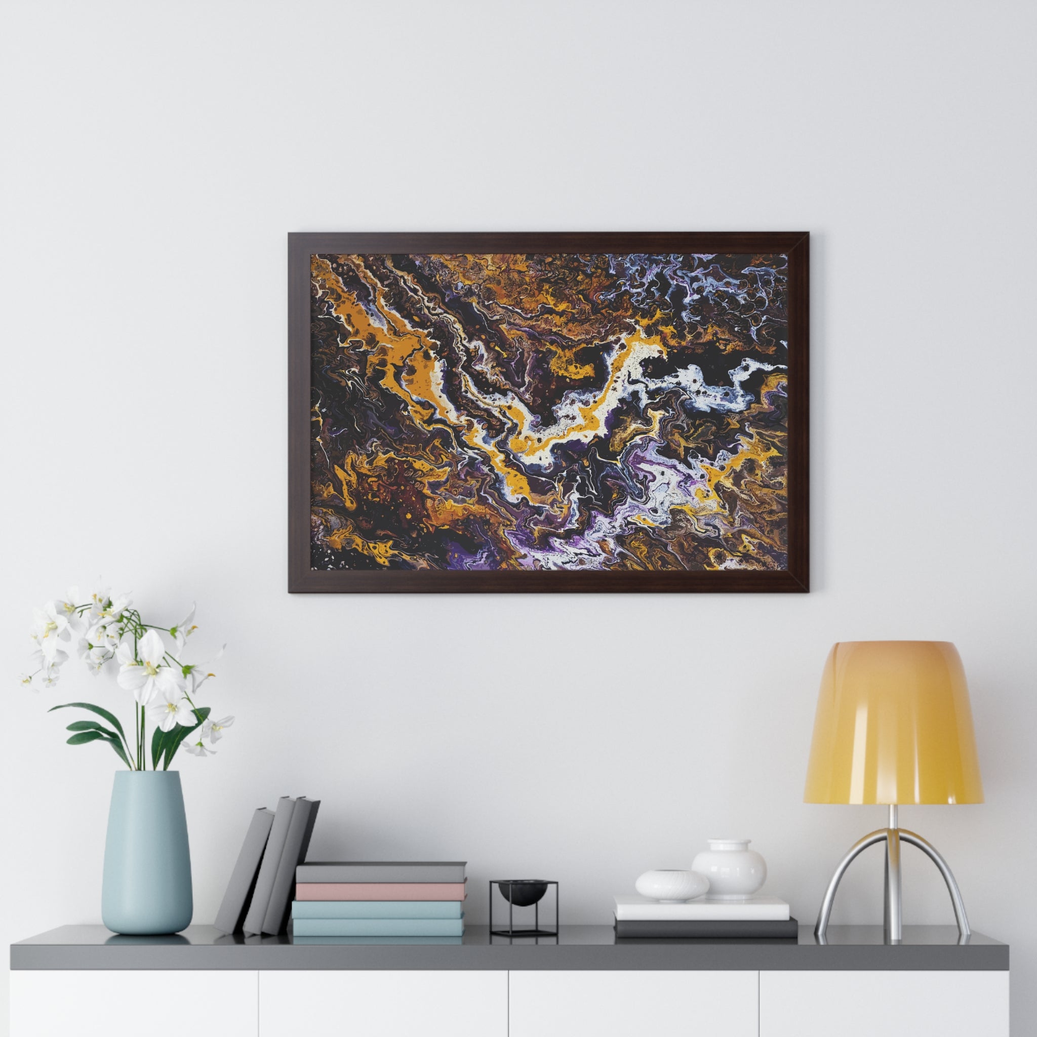 Plum Maelstrom Framed Art Print (Horizontal) - Brian P Artwork 