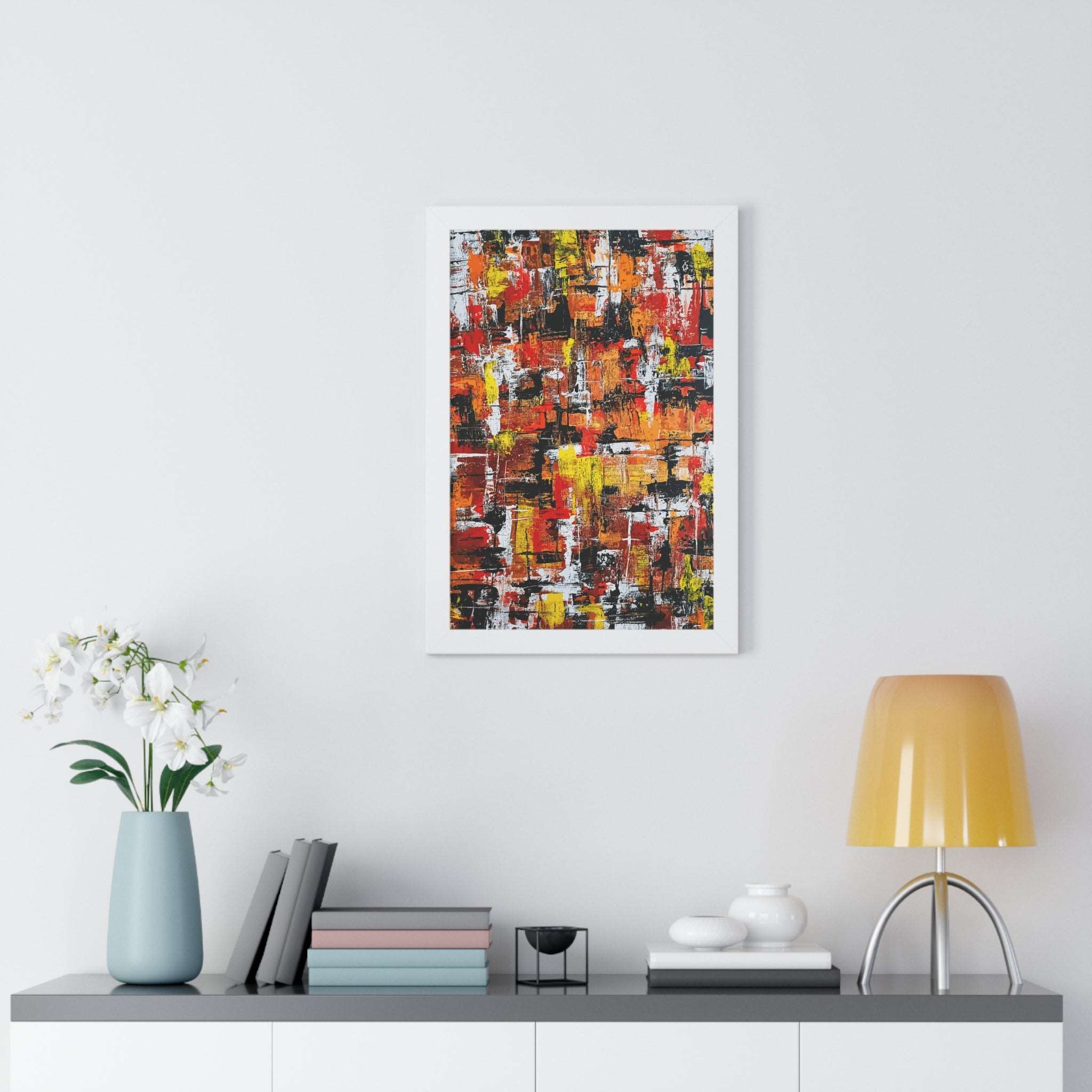 Aligning with Chaos Framed Art Print (Vertical) - Brian P Artwork 