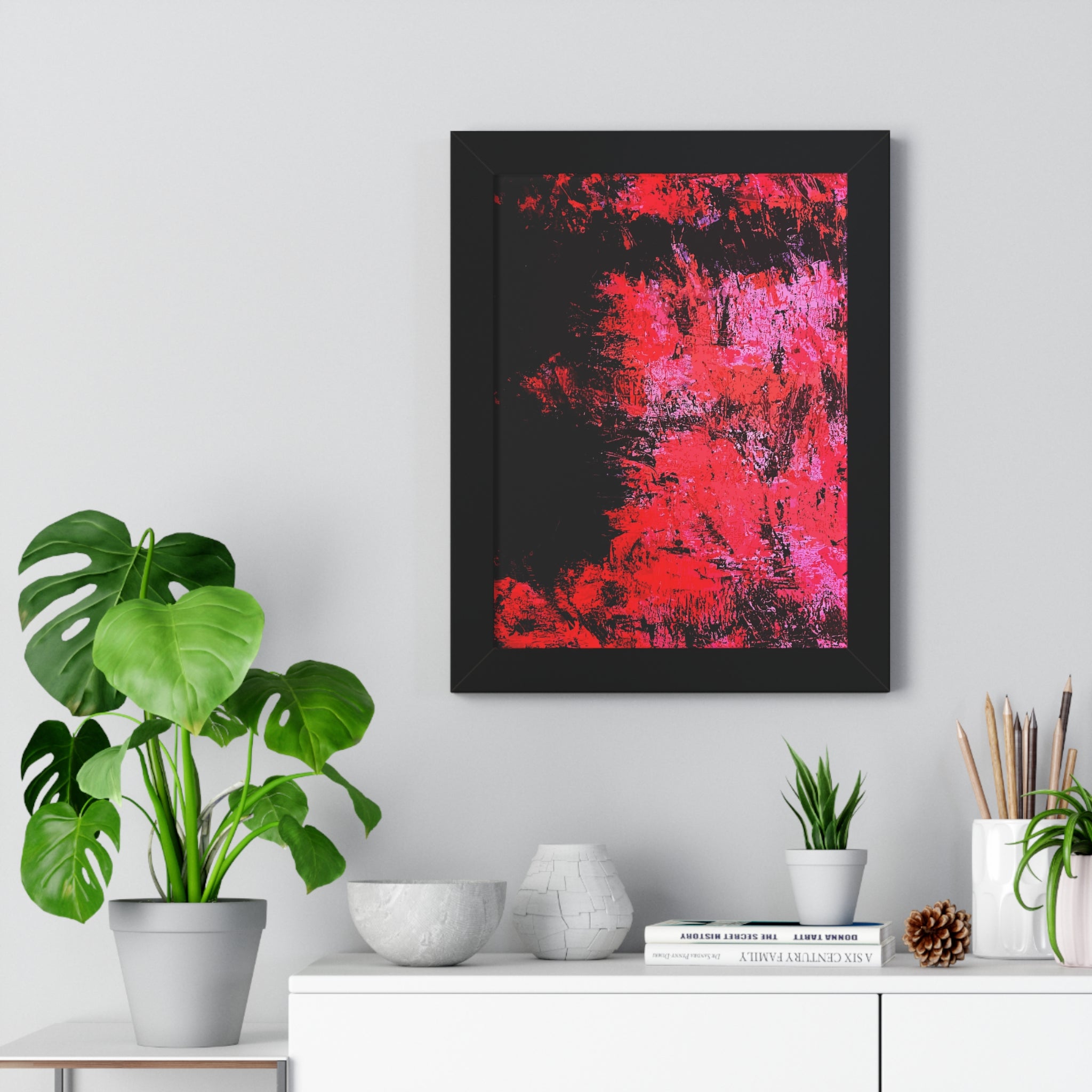 Negative Positive Framed Art Print (Vertical) - Brian P Artwork 