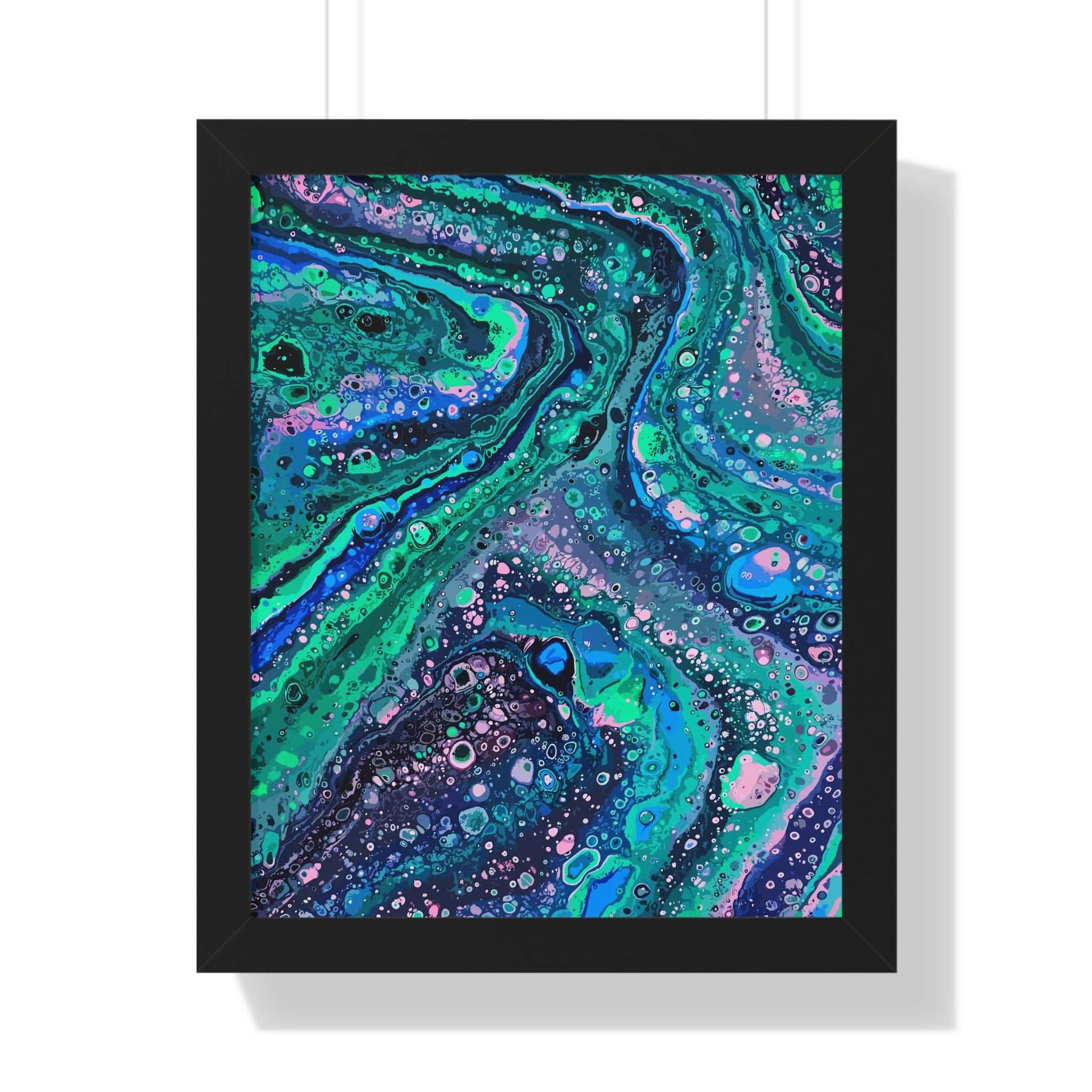 Chemical Confluence Framed Art Print (Vertical) - Brian P Artwork 