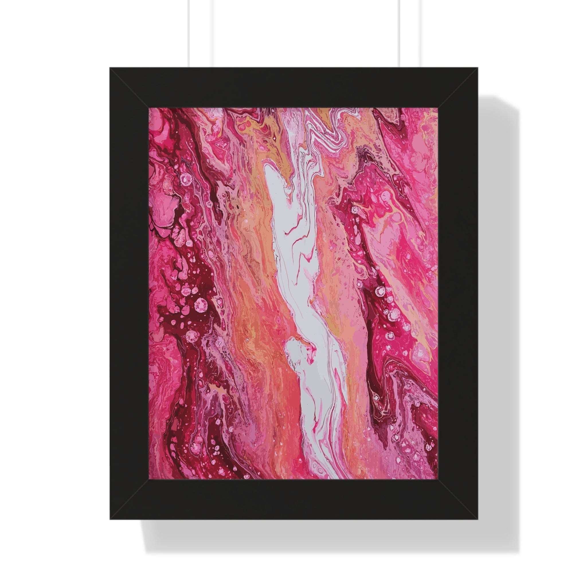 Love Cascading Framed Art Print (Vertical) - Brian P Artwork 