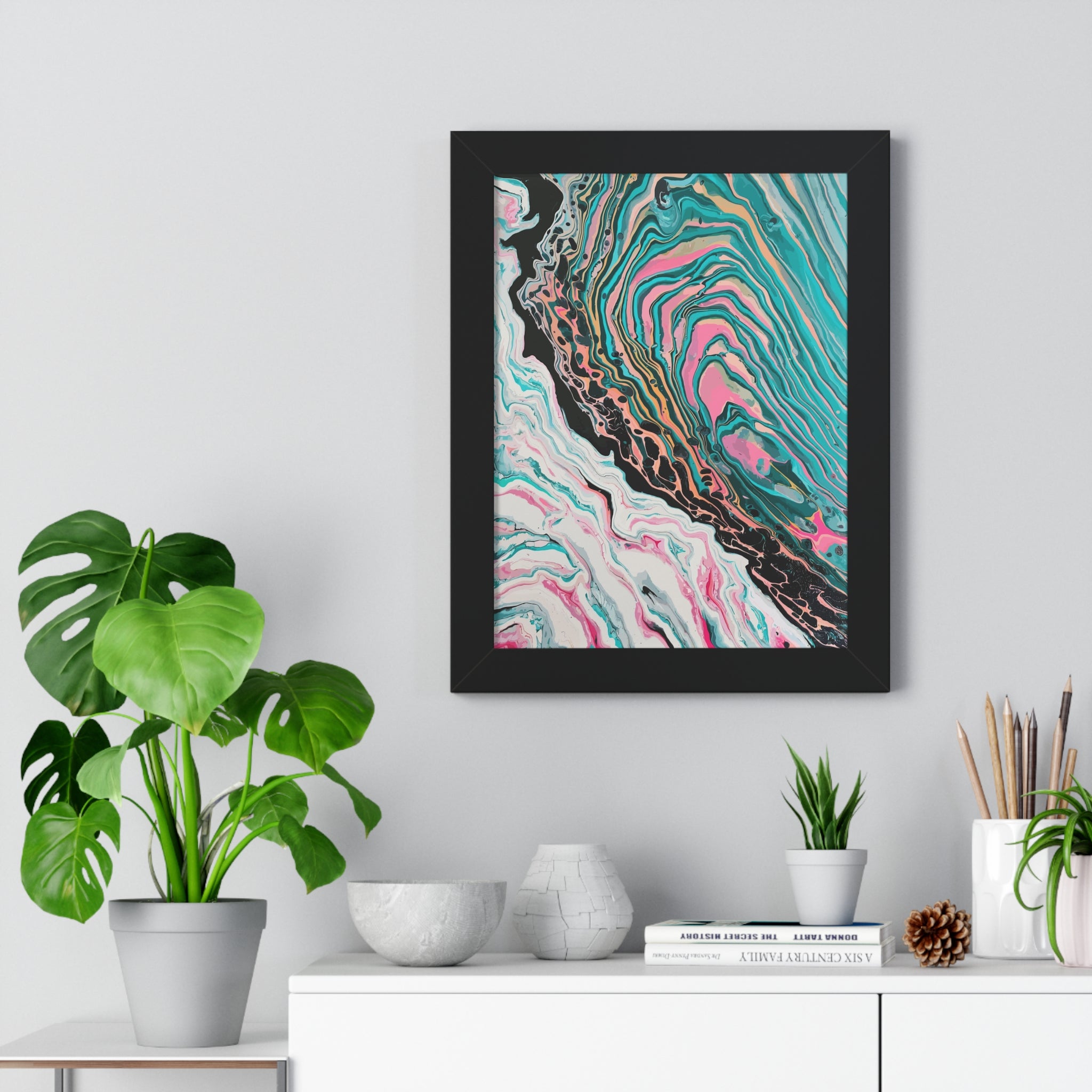 Two-Faced Framed Art Print (Vertical) - Brian P Artwork 