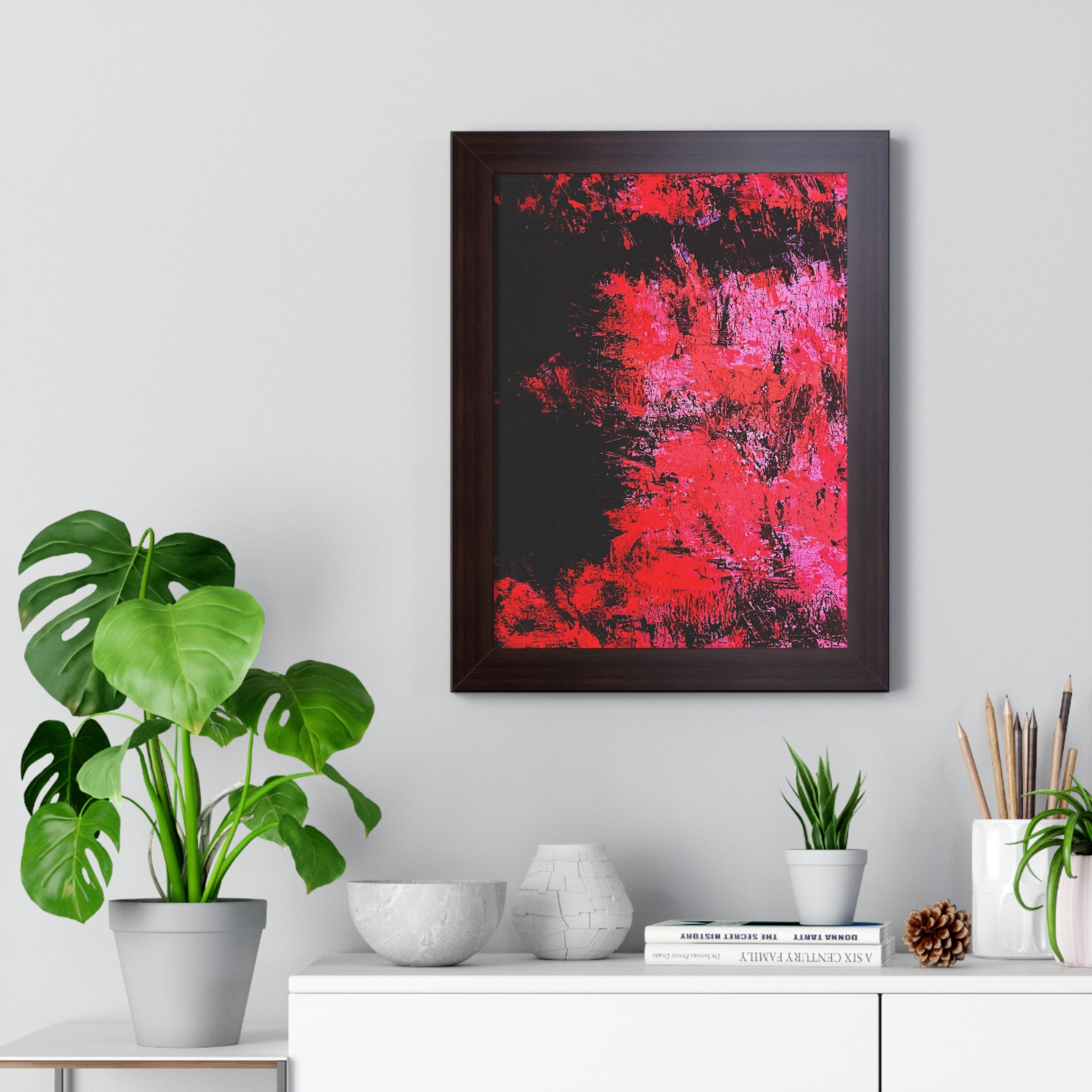 Negative Positive Framed Art Print (Vertical) - Brian P Artwork 