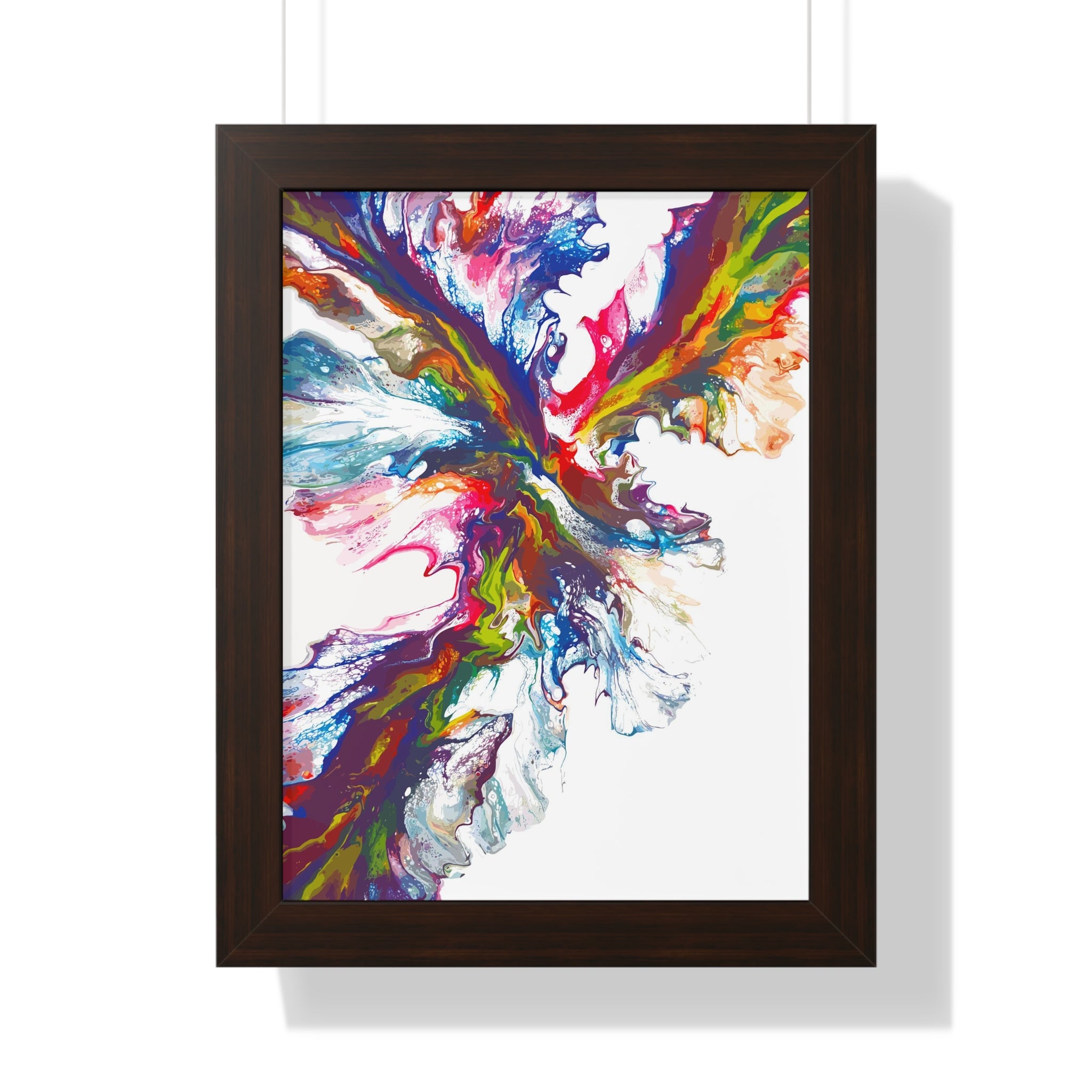 Splash of Iridescence Framed Art Print (Vertical) - Brian P Artwork 