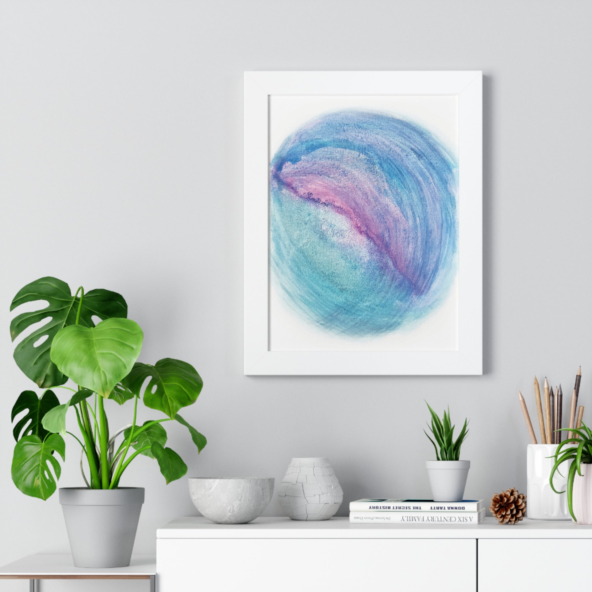 Tides of Infinity Framed Art Print (Vertical) - Brian P Artwork 