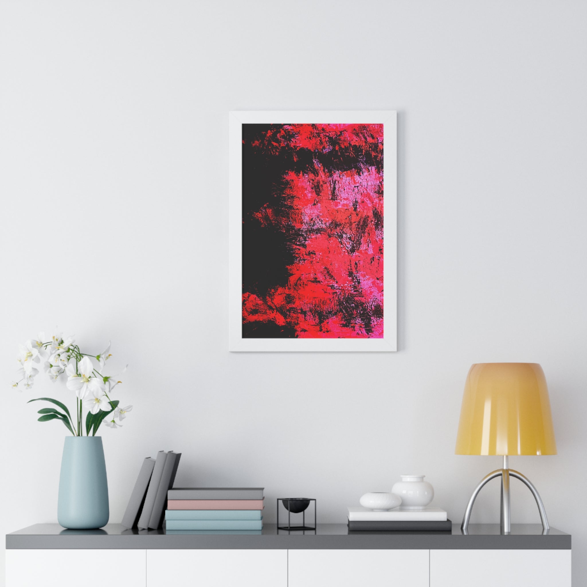 Negative Positive Framed Art Print (Vertical) - Brian P Artwork 