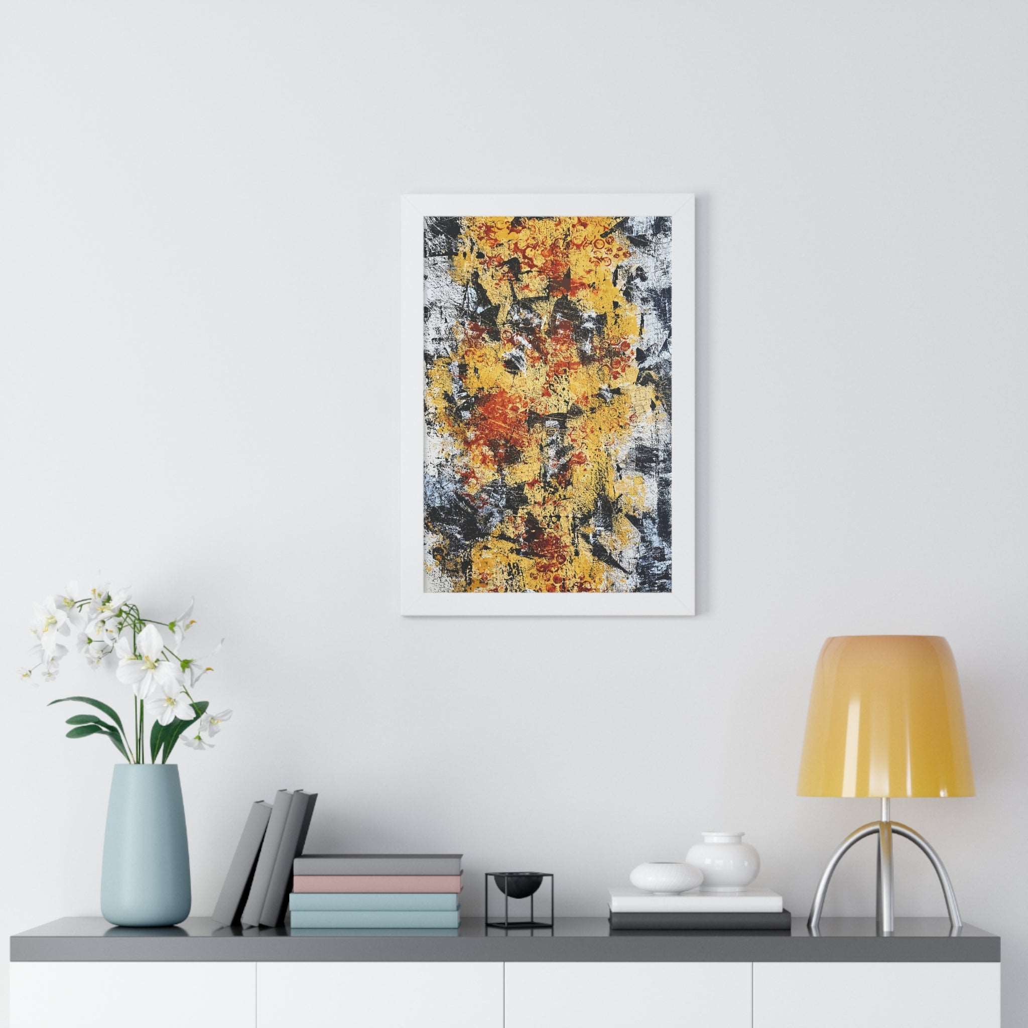 Dot Dot Dot Framed Art Print (Vertical) - Brian P Artwork 