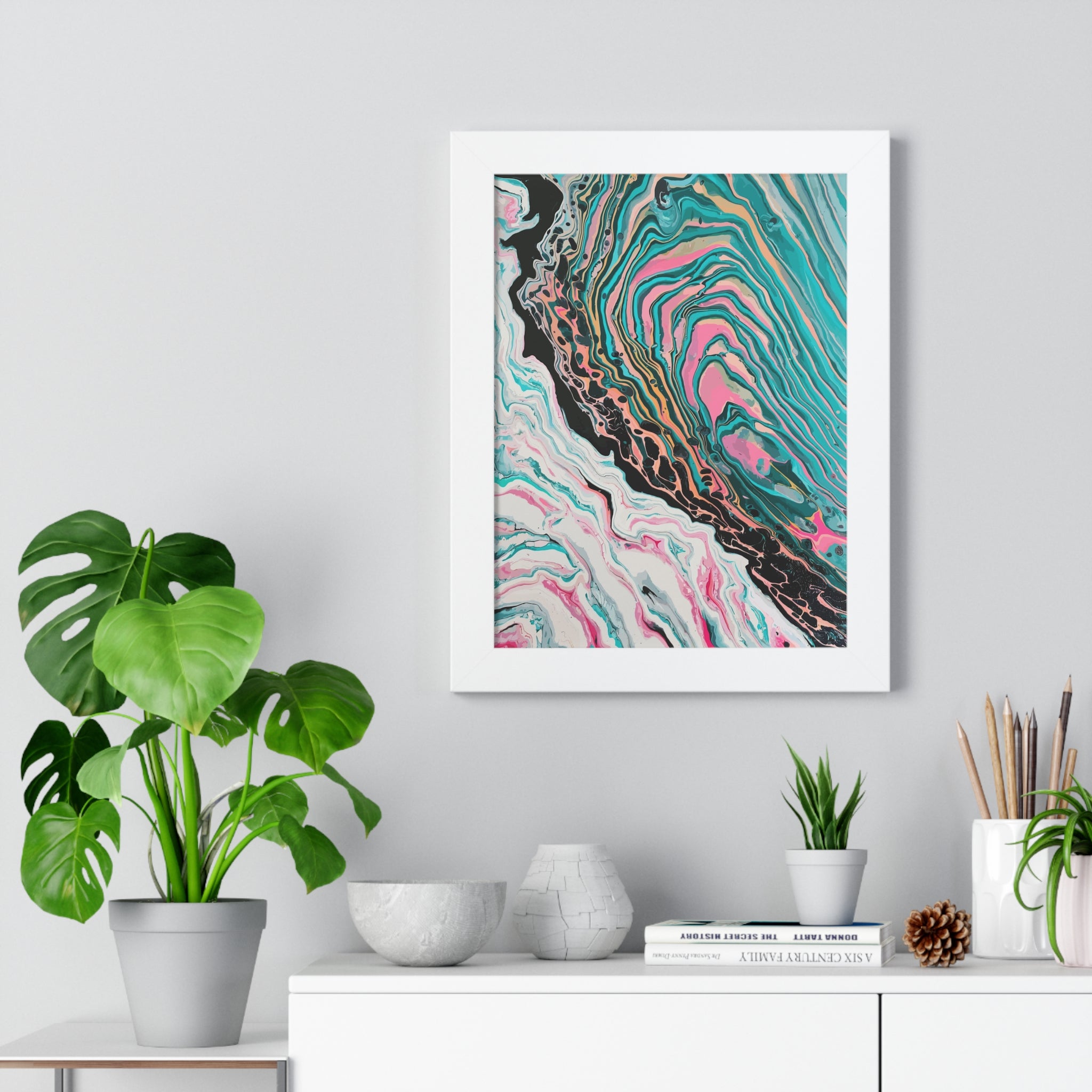 Two-Faced Framed Art Print (Vertical) - Brian P Artwork 