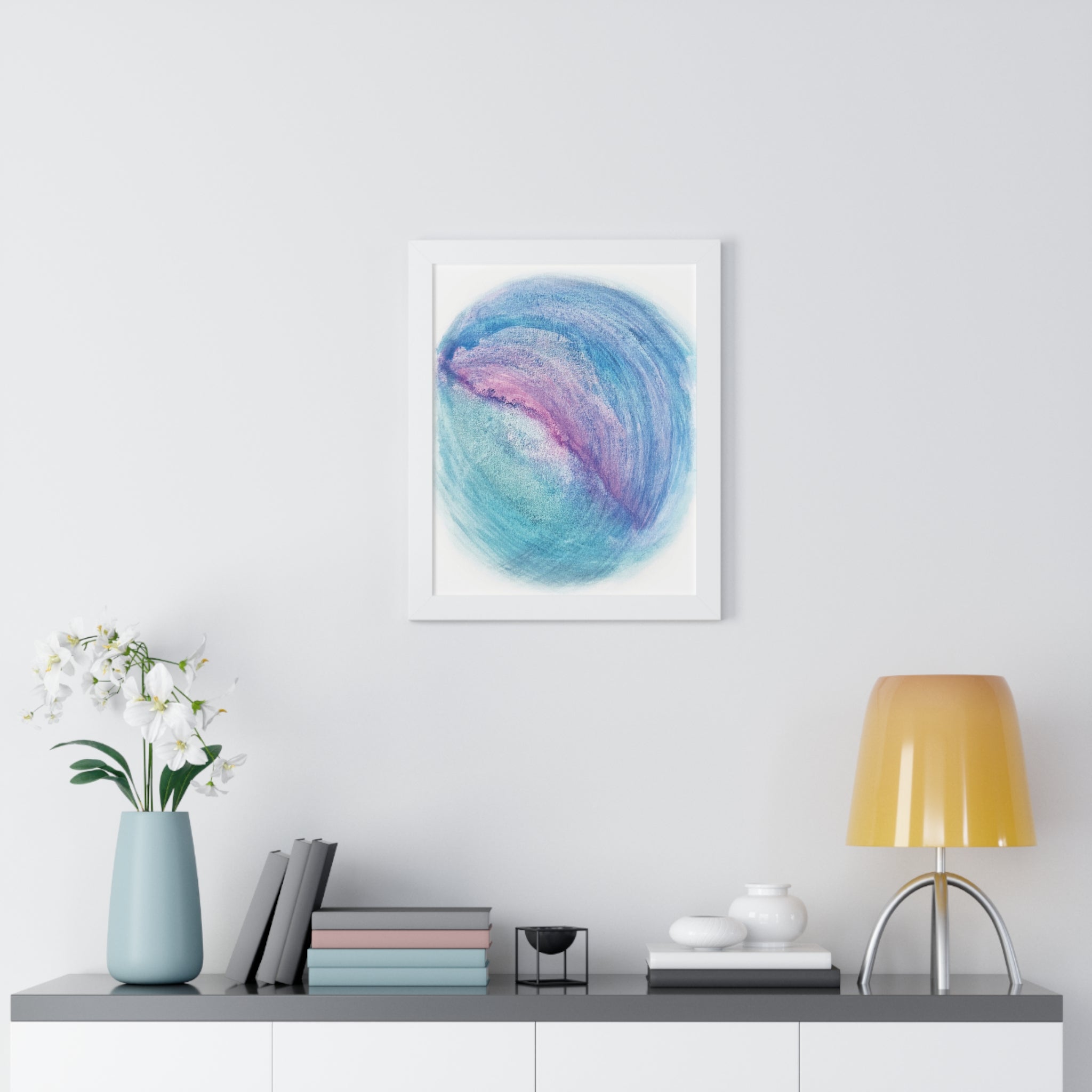 Tides of Infinity Framed Art Print (Vertical) - Brian P Artwork 