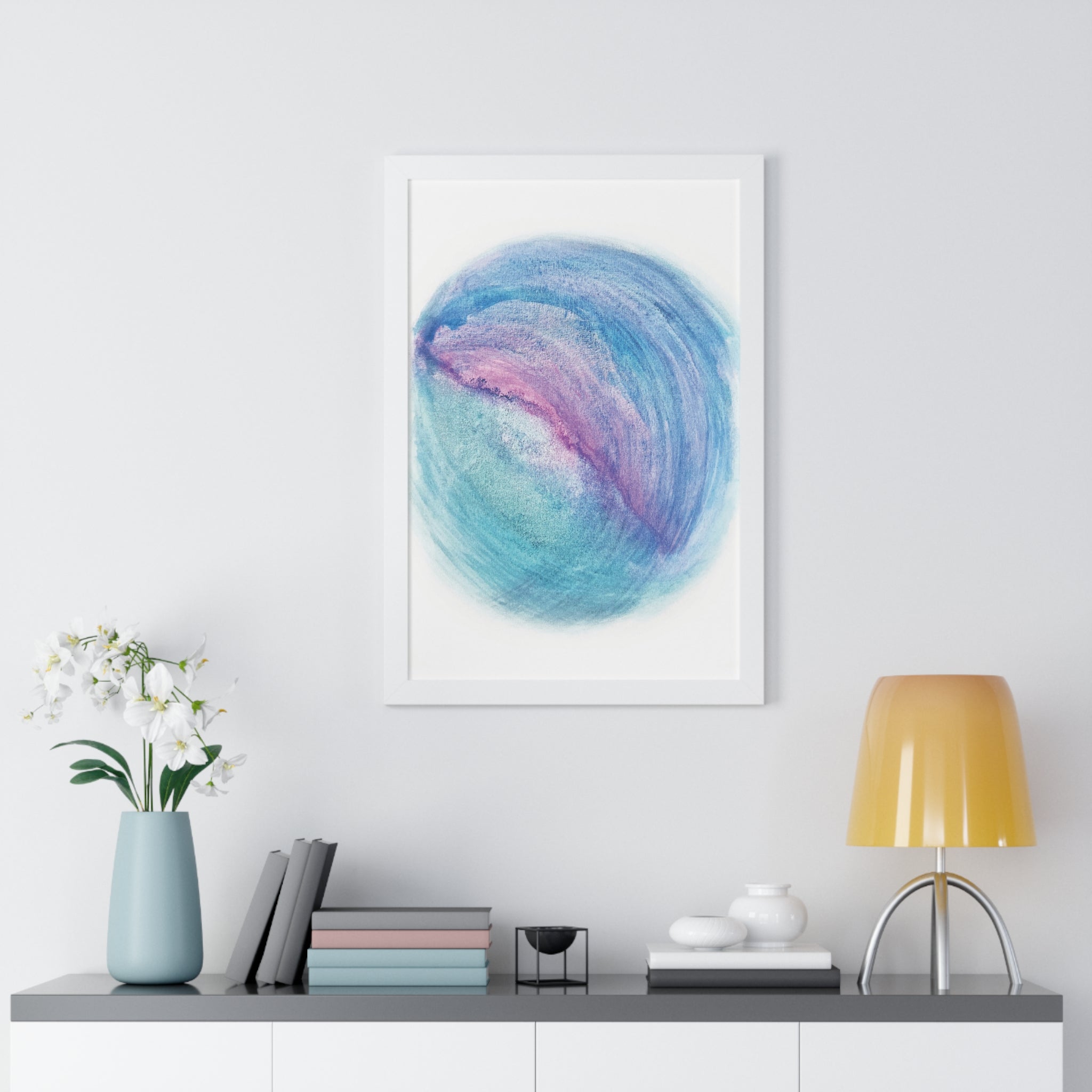 Tides of Infinity Framed Art Print (Vertical) - Brian P Artwork 