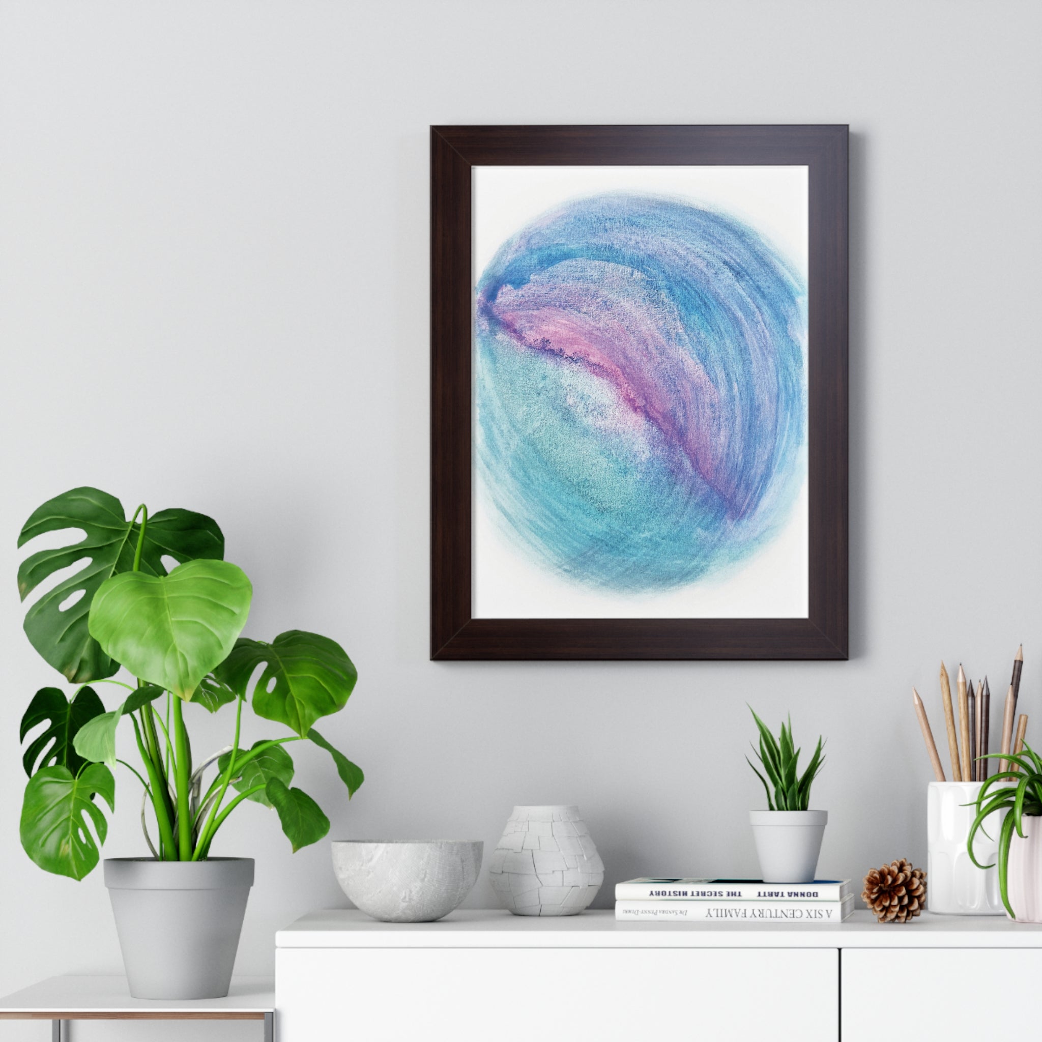 Tides of Infinity Framed Art Print (Vertical) - Brian P Artwork 