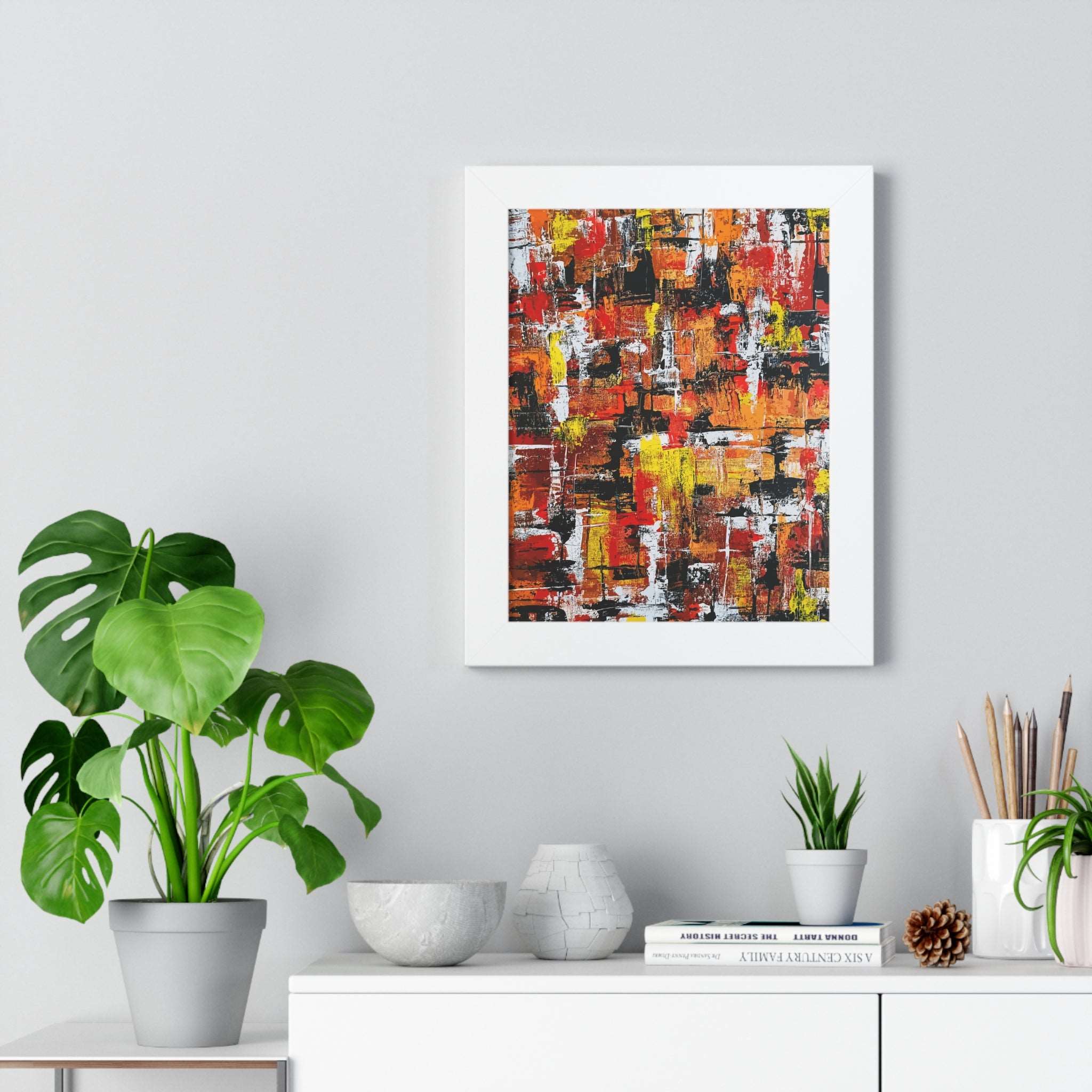 Aligning with Chaos Framed Art Print (Vertical) - Brian P Artwork 