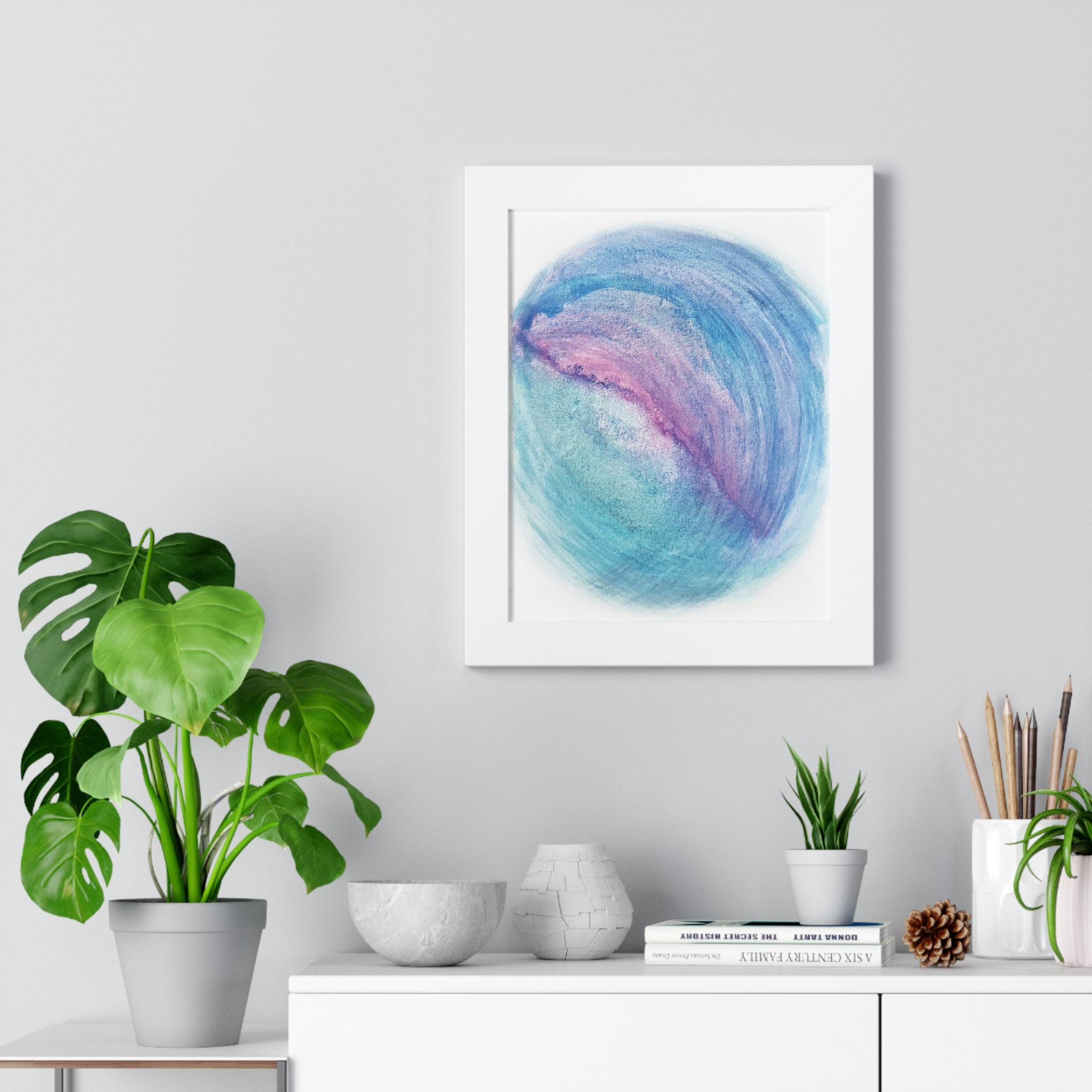 Tides of Infinity Framed Art Print (Vertical) - Brian P Artwork 