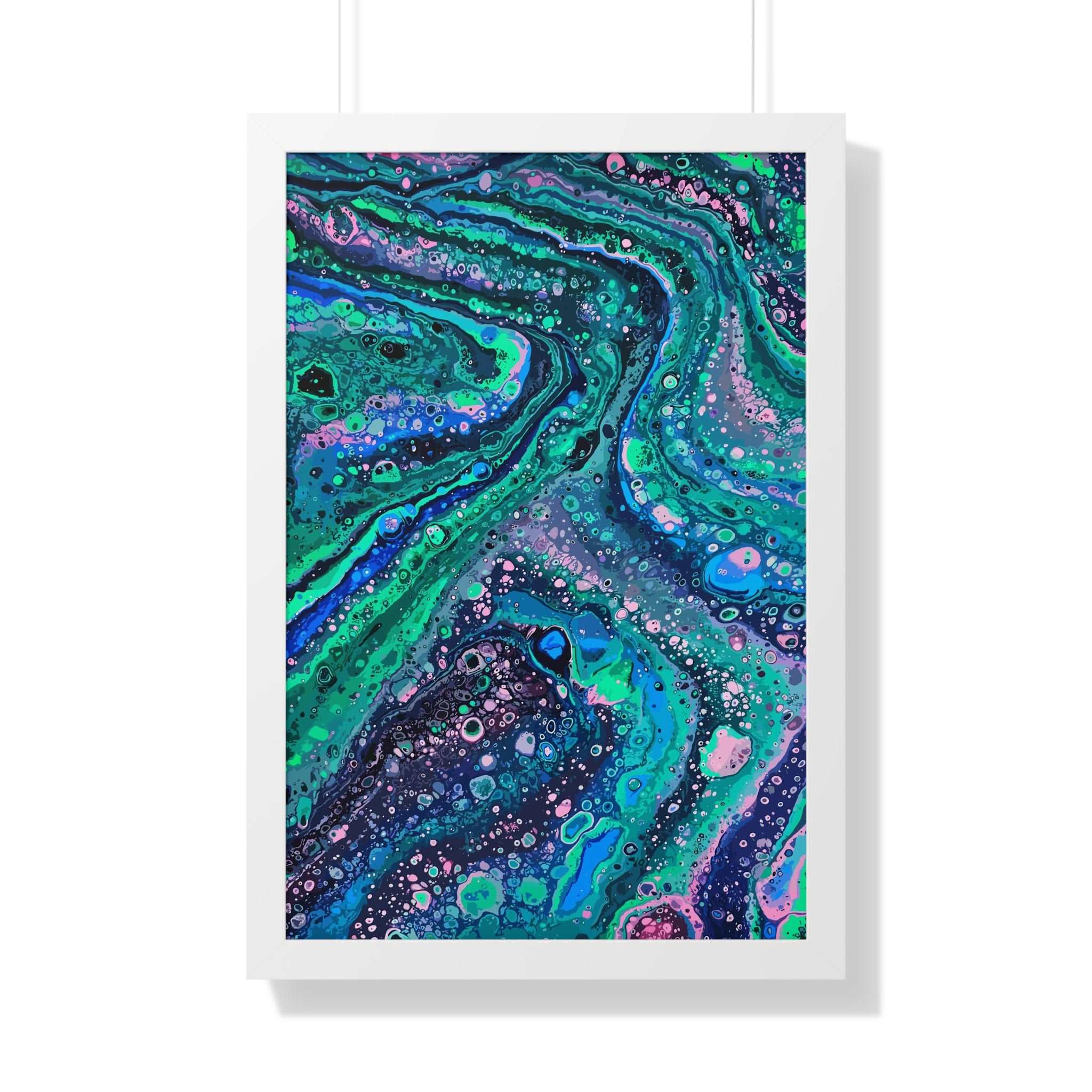 Chemical Confluence Framed Art Print (Vertical)