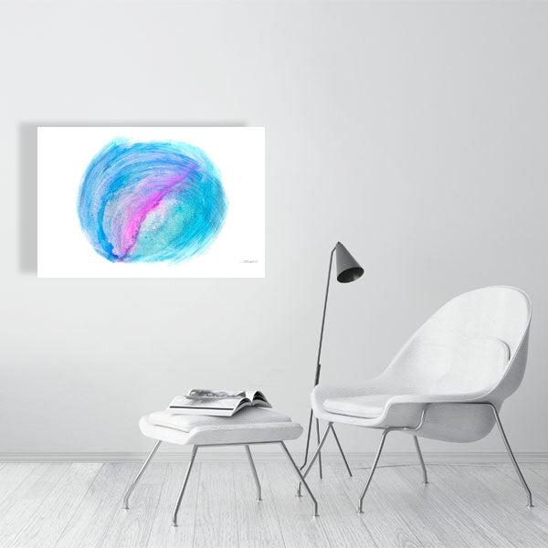 Abstract acrylic painting -  Tides of Infinity | Abstract Horizontal Art Print | Premium Wall Art for Living Room & Office