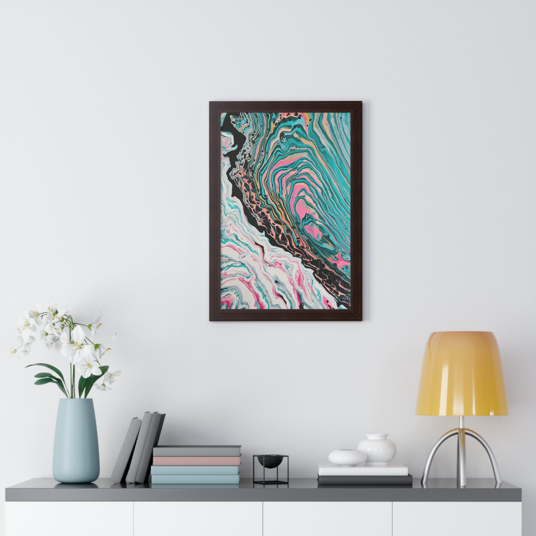 Two-Faced Framed Art Print (Vertical) - Brian P Artwork 