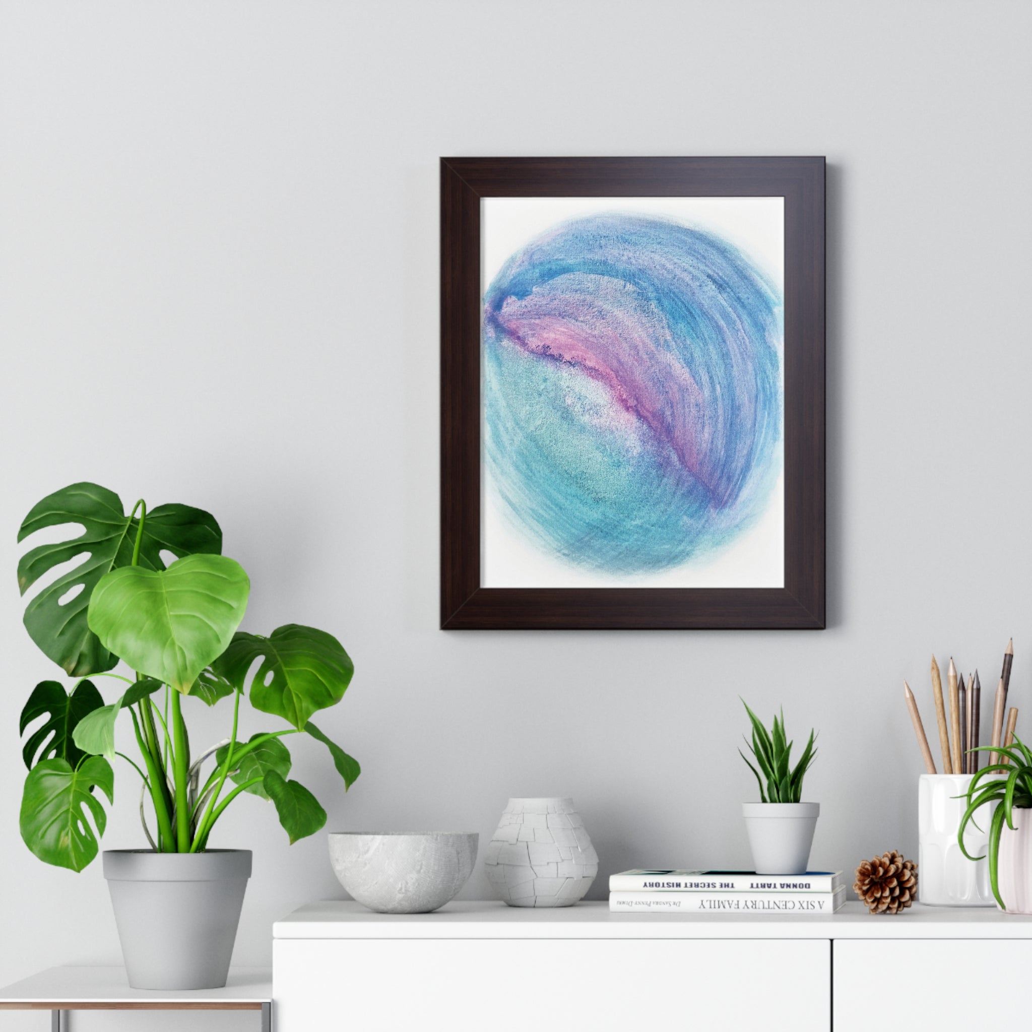 Tides of Infinity Framed Art Print (Vertical) - Brian P Artwork 