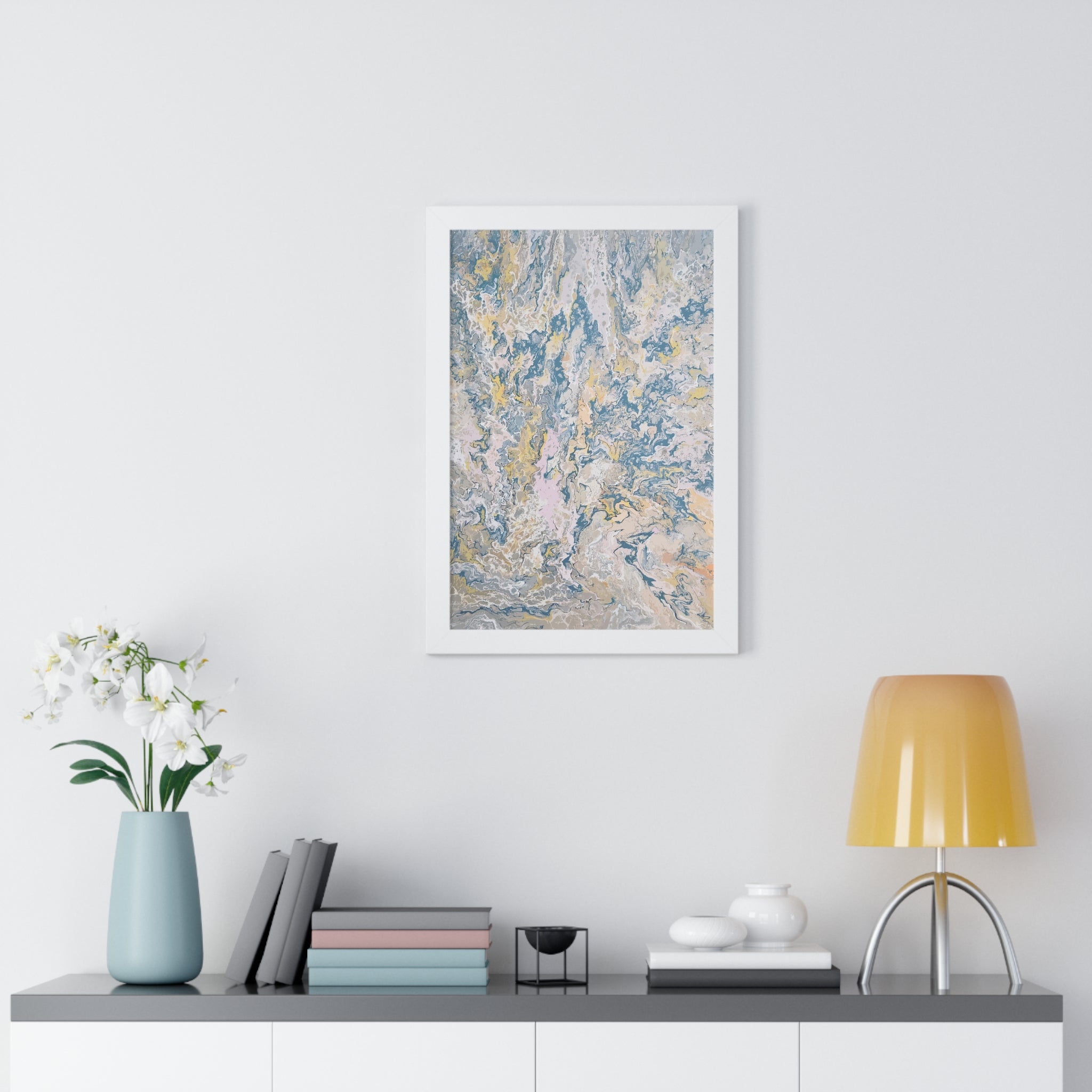 Weight of Choice Framed Art Print (Vertical) - Brian P Artwork 