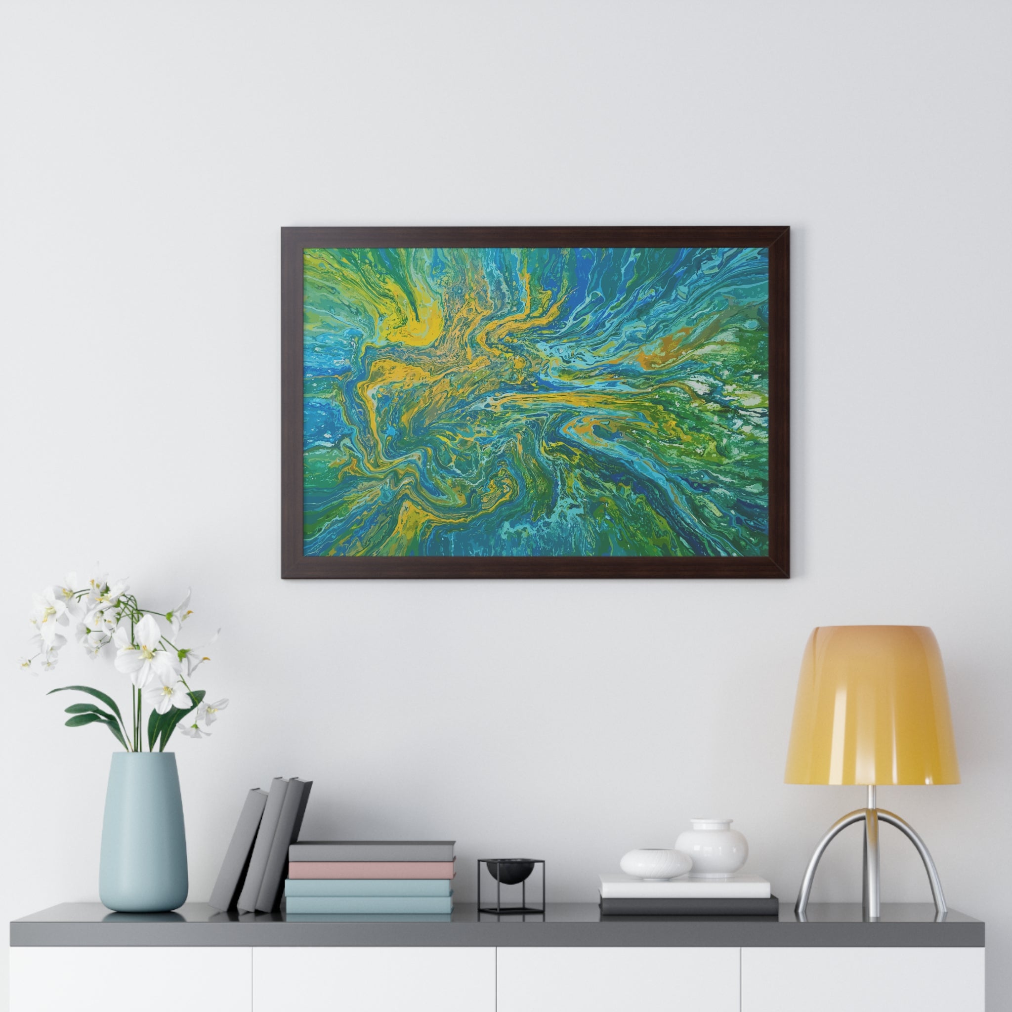 River Spirit Framed Art Print (Horizontal) - Brian P Artwork 