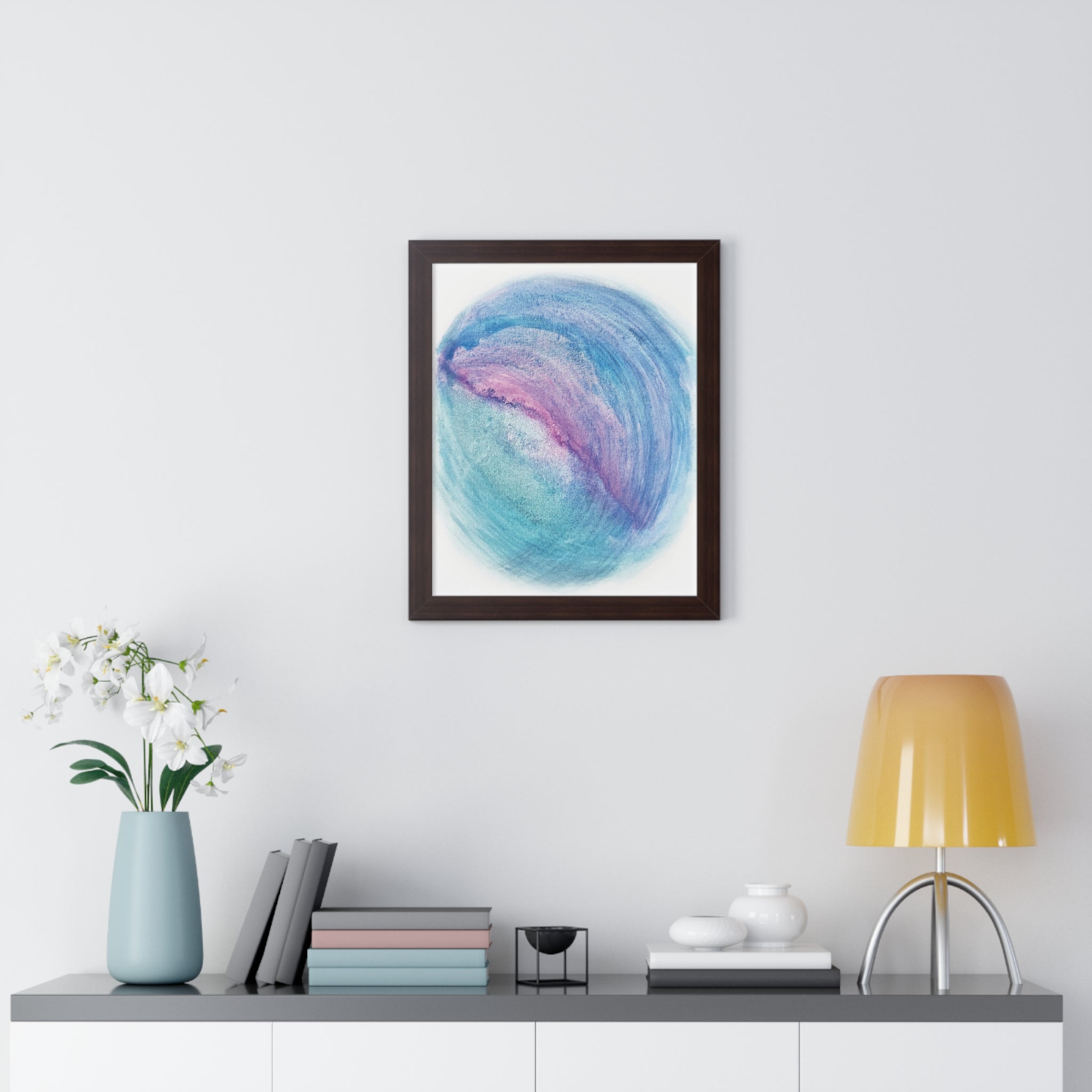 Tides of Infinity Framed Art Print (Vertical) - Brian P Artwork 