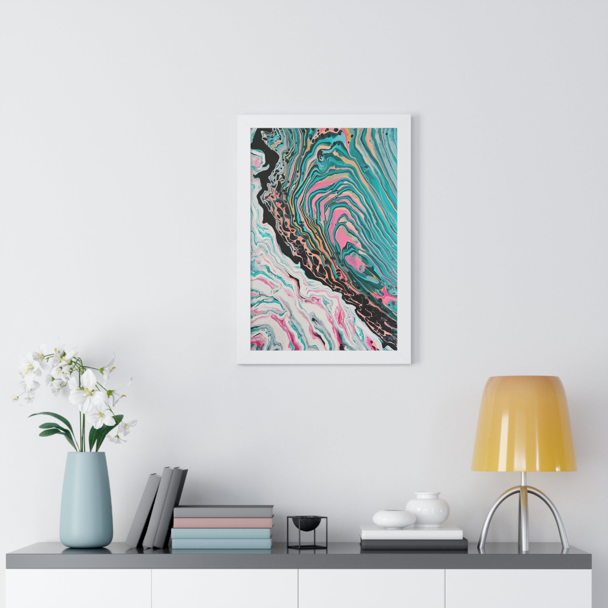 Two-Faced Framed Art Print (Vertical) - Brian P Artwork 