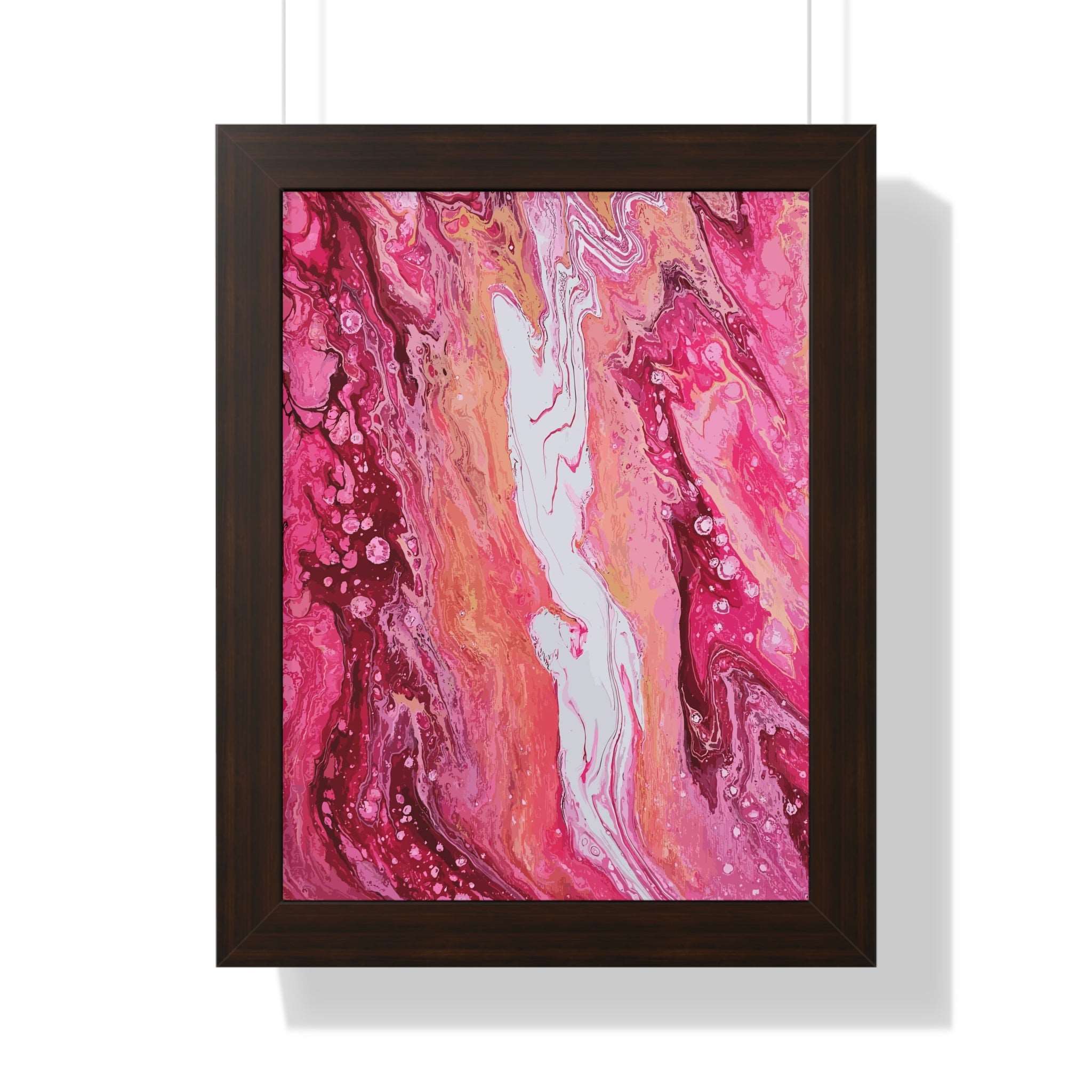 Love Cascading Framed Art Print (Vertical) - Brian P Artwork 