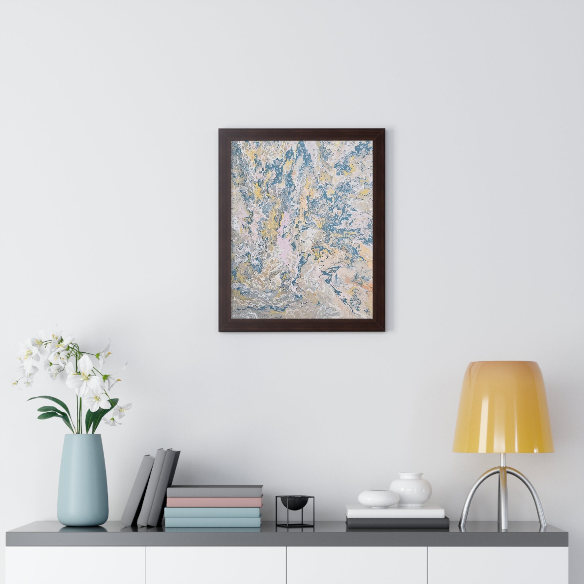 Weight of Choice Framed Art Print (Vertical) - Brian P Artwork 