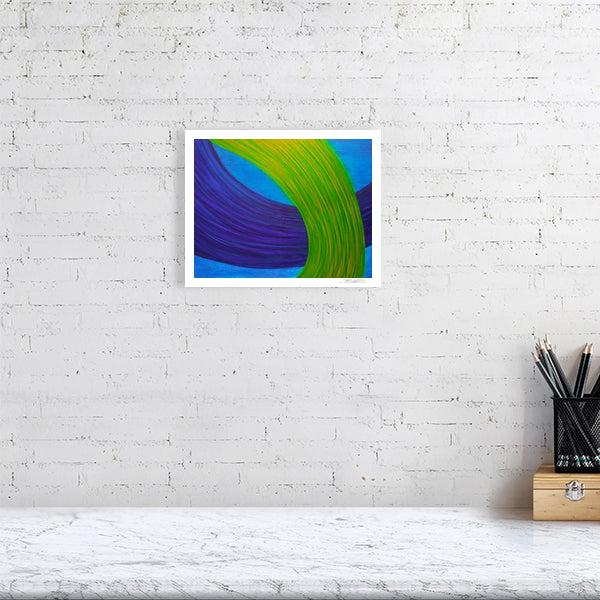 Duet of Ribbons | Abstract Horizontal Art Print | Premium Wall Art for Living Room & Office - Brian P Artwork 