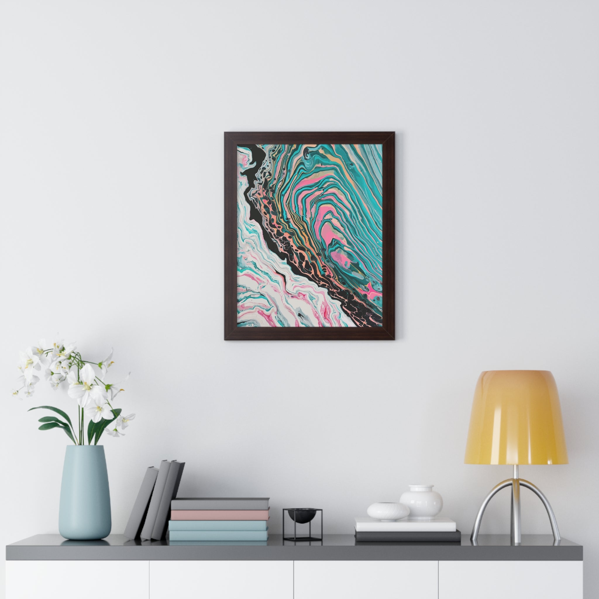 Two-Faced Framed Art Print (Vertical) - Brian P Artwork 