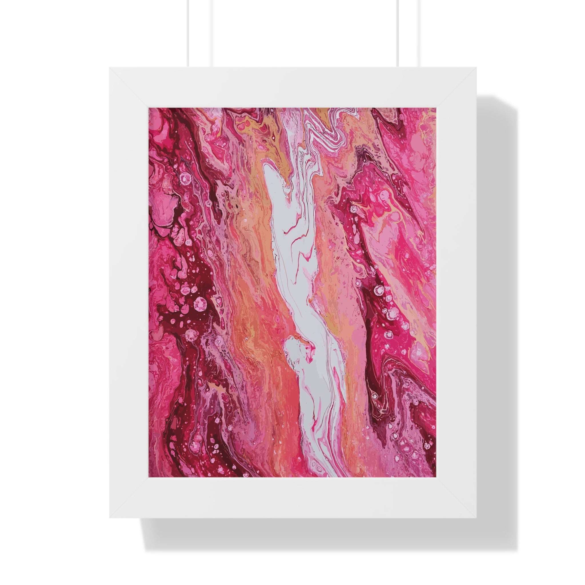 Love Cascading Framed Art Print (Vertical) - Brian P Artwork 