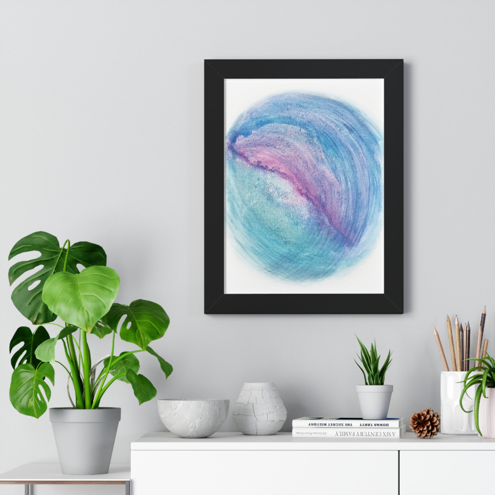 Tides of Infinity Framed Art Print (Vertical) - Brian P Artwork 