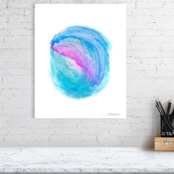 Abstract acrylic painting -  Tides of Infinity | Abstract Vertical Art Print | Premium Wall Art for Living Room & Office