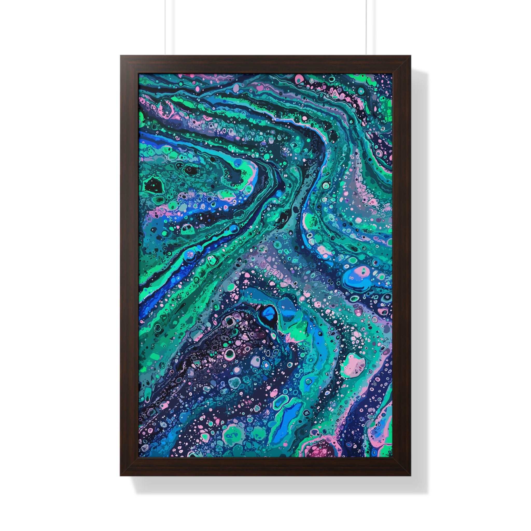 Chemical Confluence Framed Art Print (Vertical)