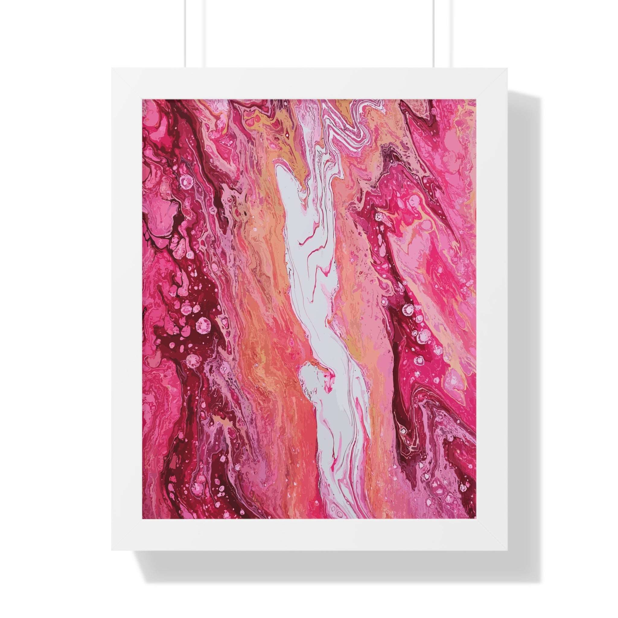 Love Cascading Framed Art Print (Vertical)