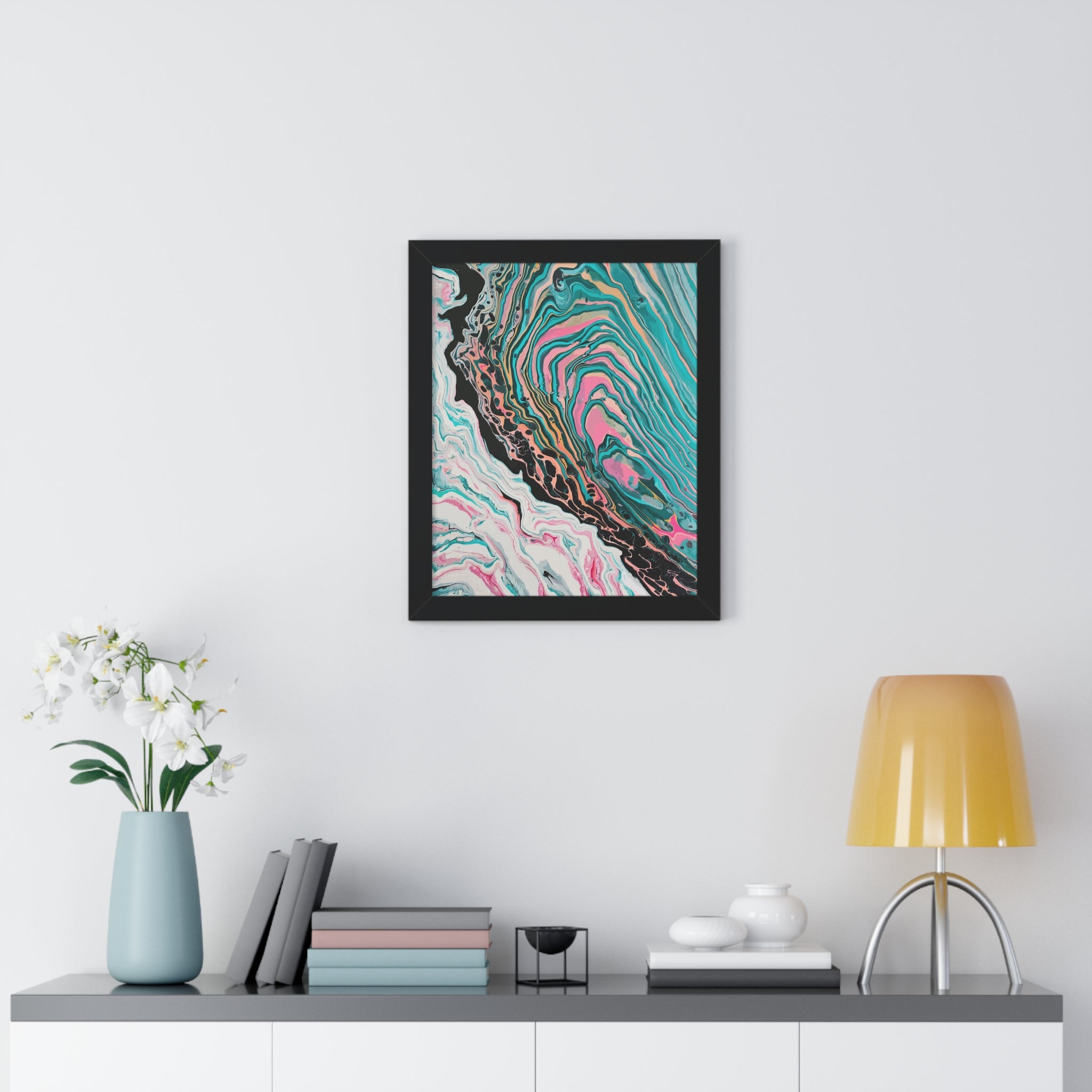 Two-Faced Framed Art Print (Vertical) - Brian P Artwork 