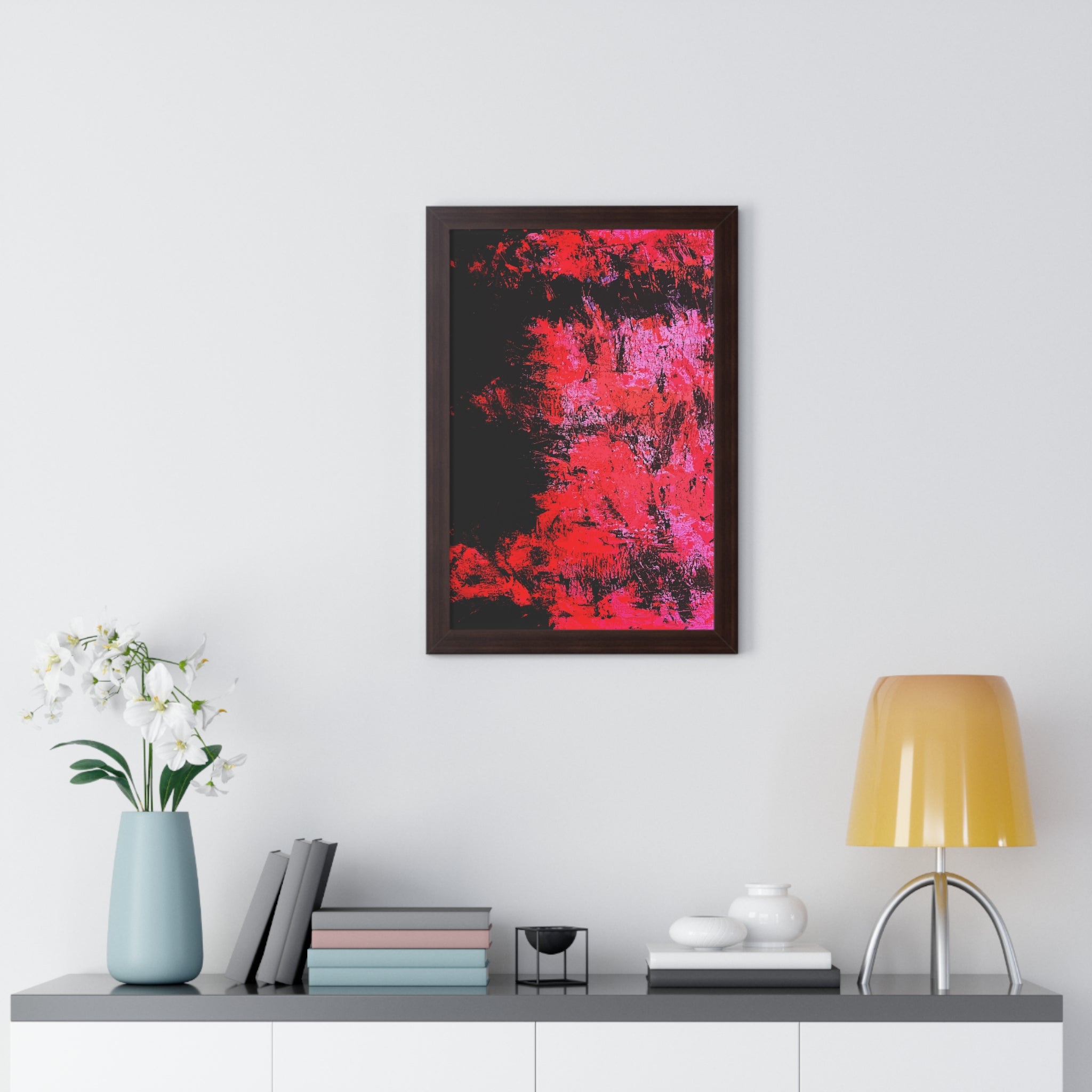 Negative Positive Framed Art Print (Vertical) - Brian P Artwork 