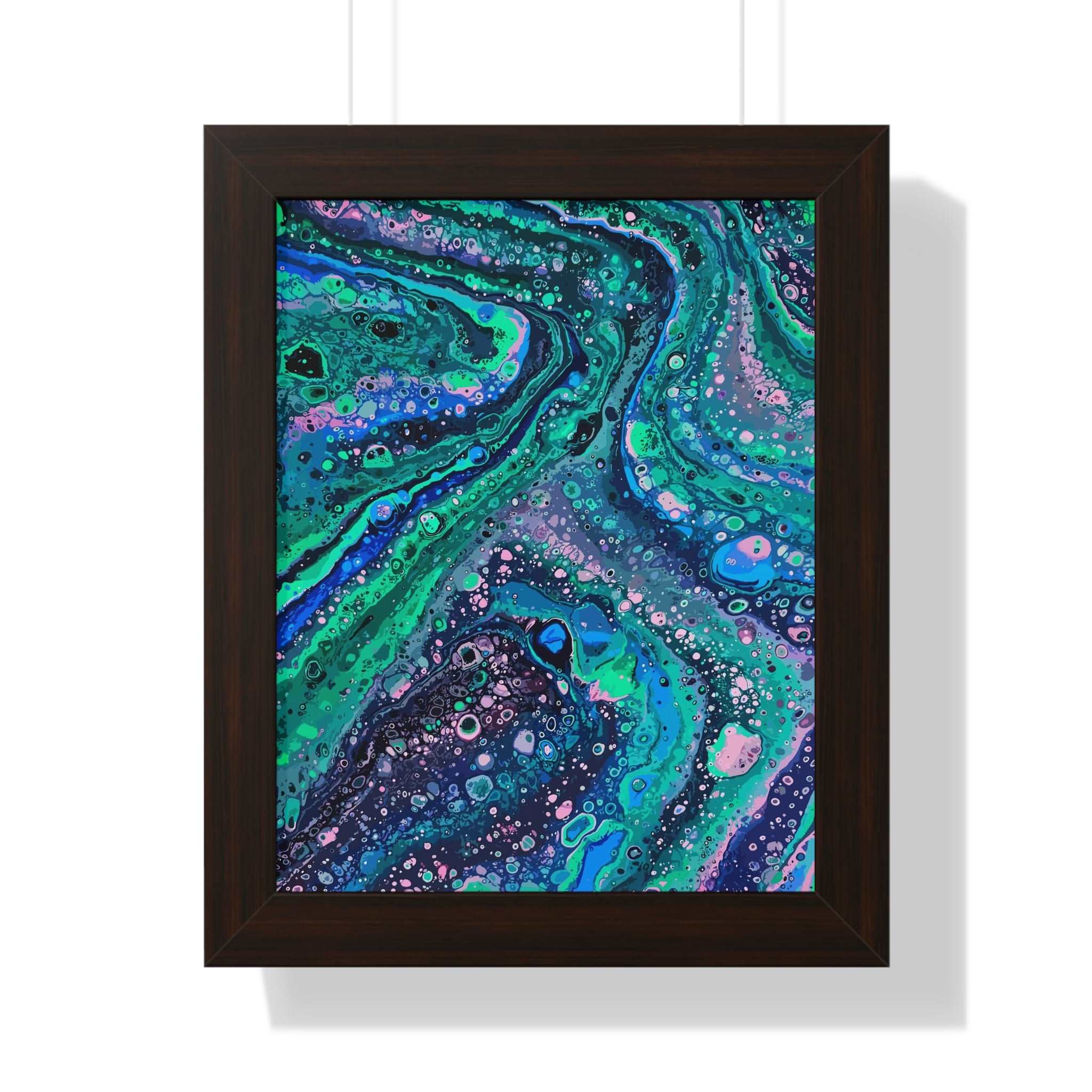 Chemical Confluence Framed Art Print (Vertical) - Brian P Artwork 