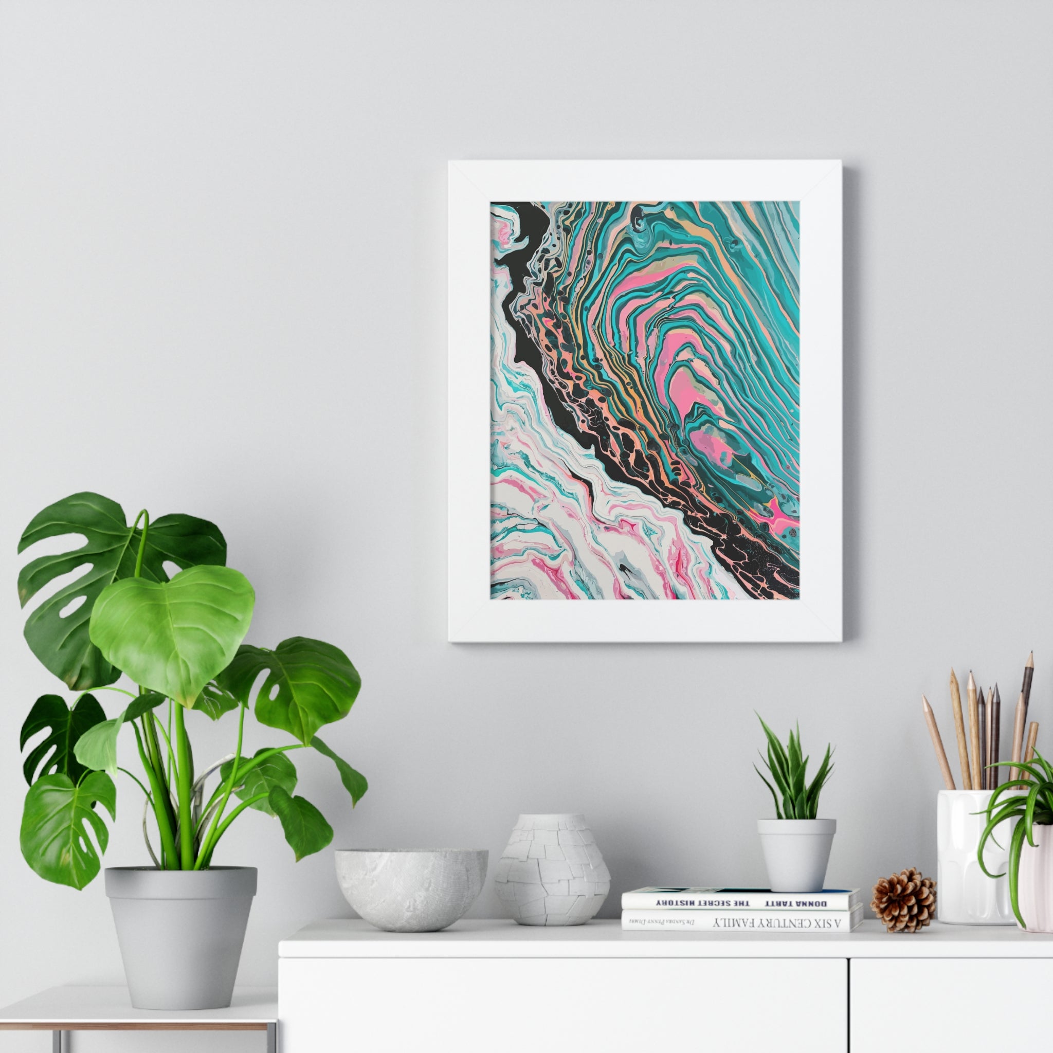 Two-Faced Framed Art Print (Vertical) - Brian P Artwork 