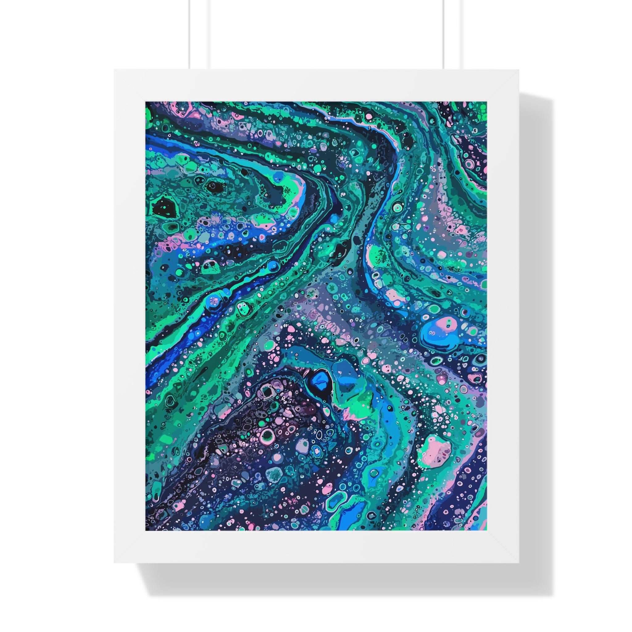 Chemical Confluence Framed Art Print (Vertical)