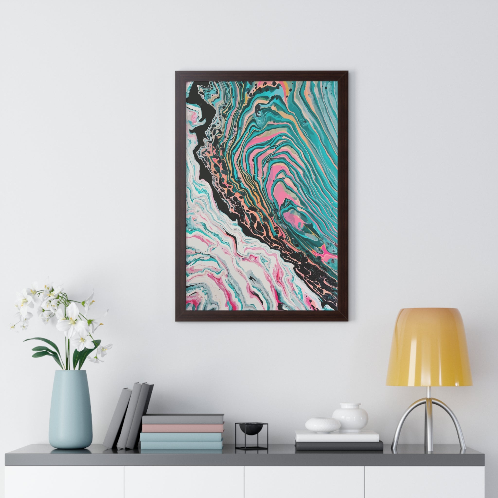 Two-Faced Framed Art Print (Vertical) - Brian P Artwork 