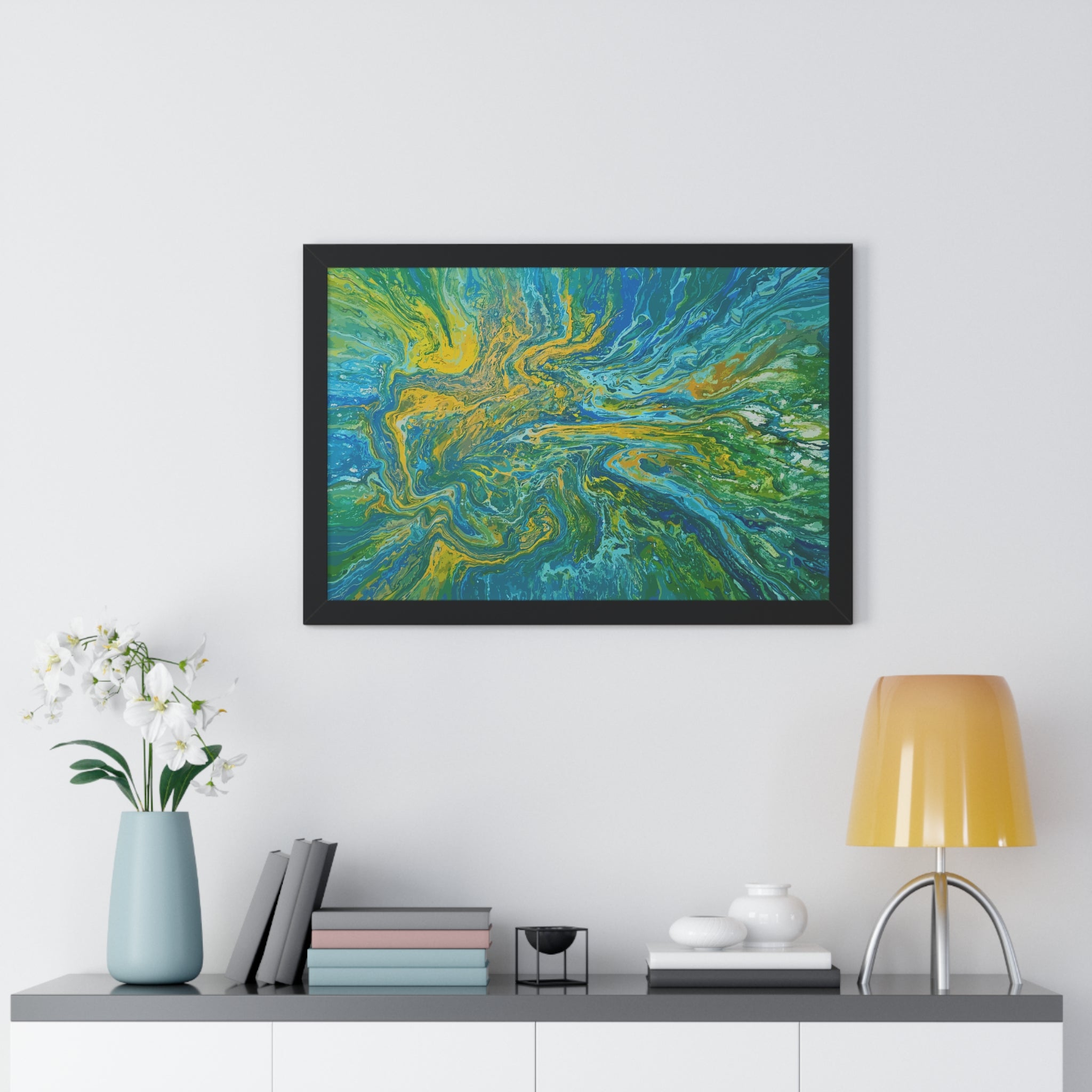 River Spirit Framed Art Print (Horizontal) - Brian P Artwork 