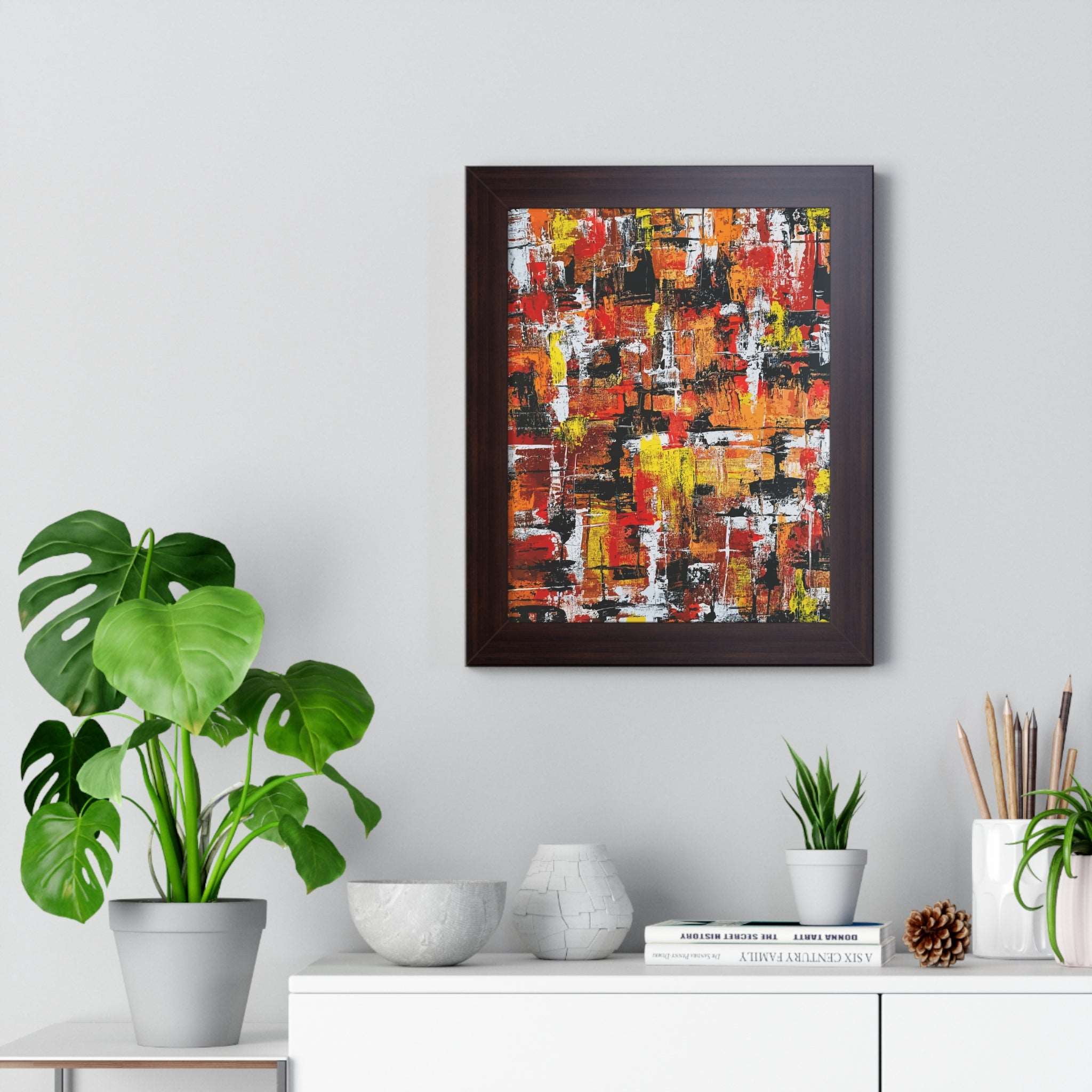 Aligning with Chaos Framed Art Print (Vertical) - Brian P Artwork 