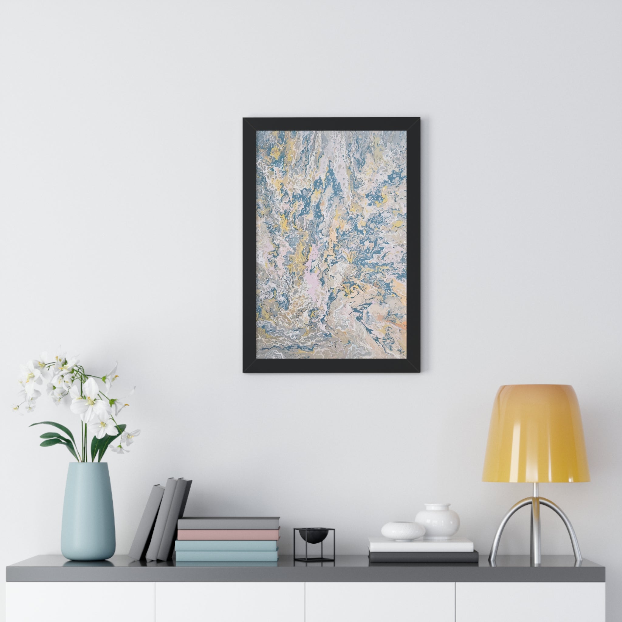 Weight of Choice Framed Art Print (Vertical) - Brian P Artwork 